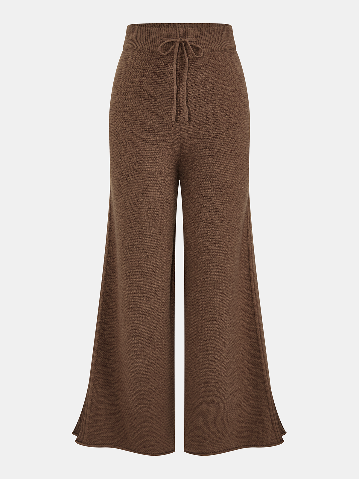 Knit Loose Sweater & Drawstring Pants Set-Chicvia