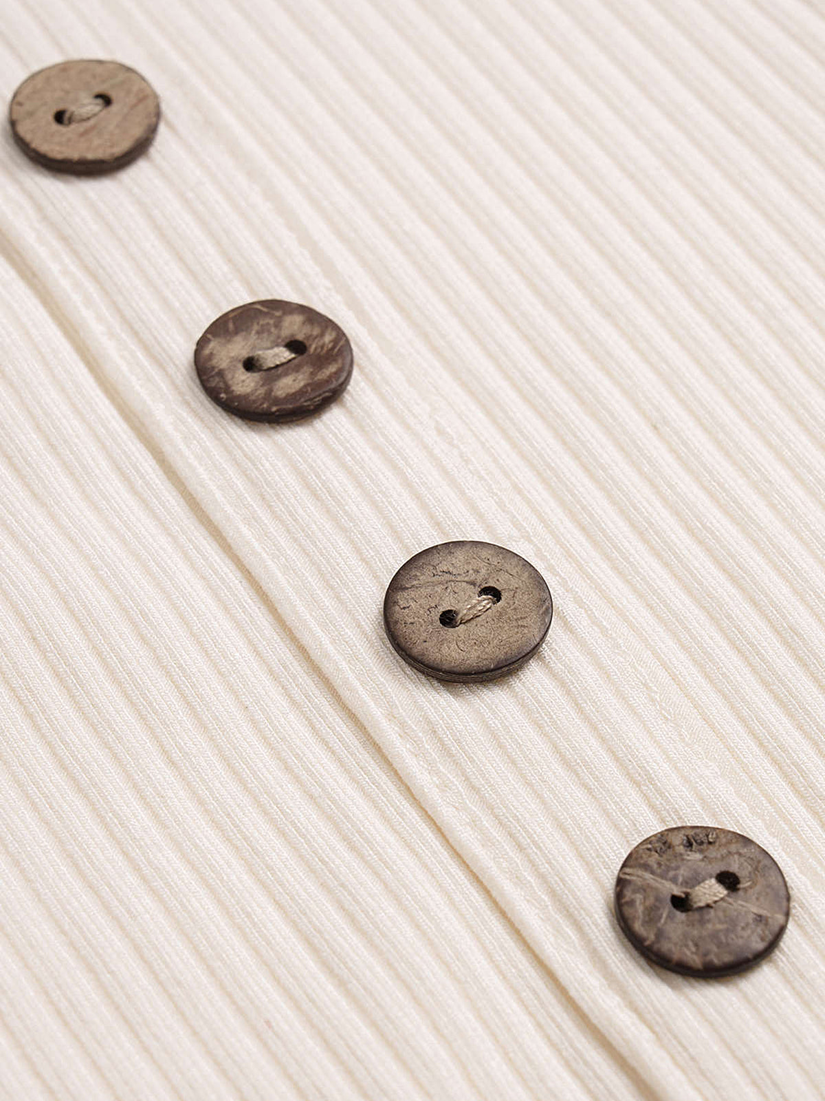 Decor Button Ribbed Knit Bodysuit-Chicvia