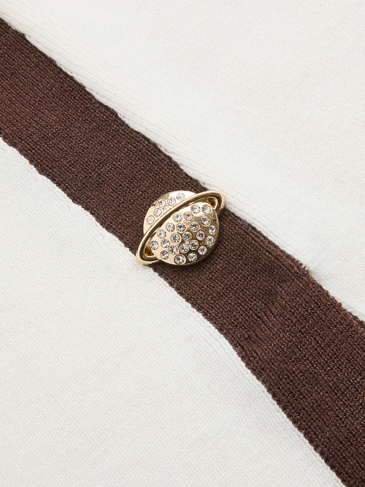 Color-Block Wool-Blend Knit Pencil Skirt-Chicvia