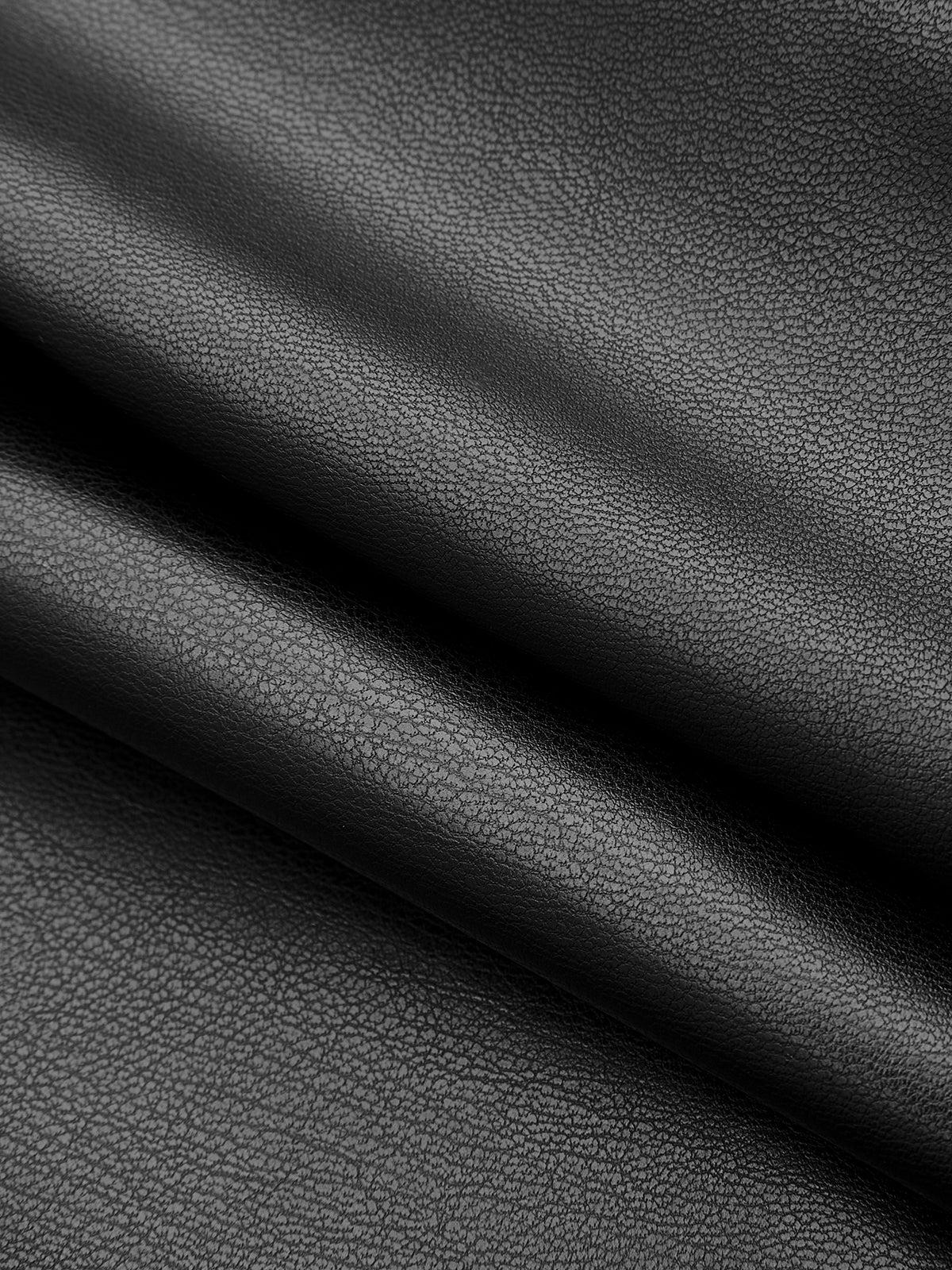 Faux Leather Ruched Mini Skirt-Chicvia