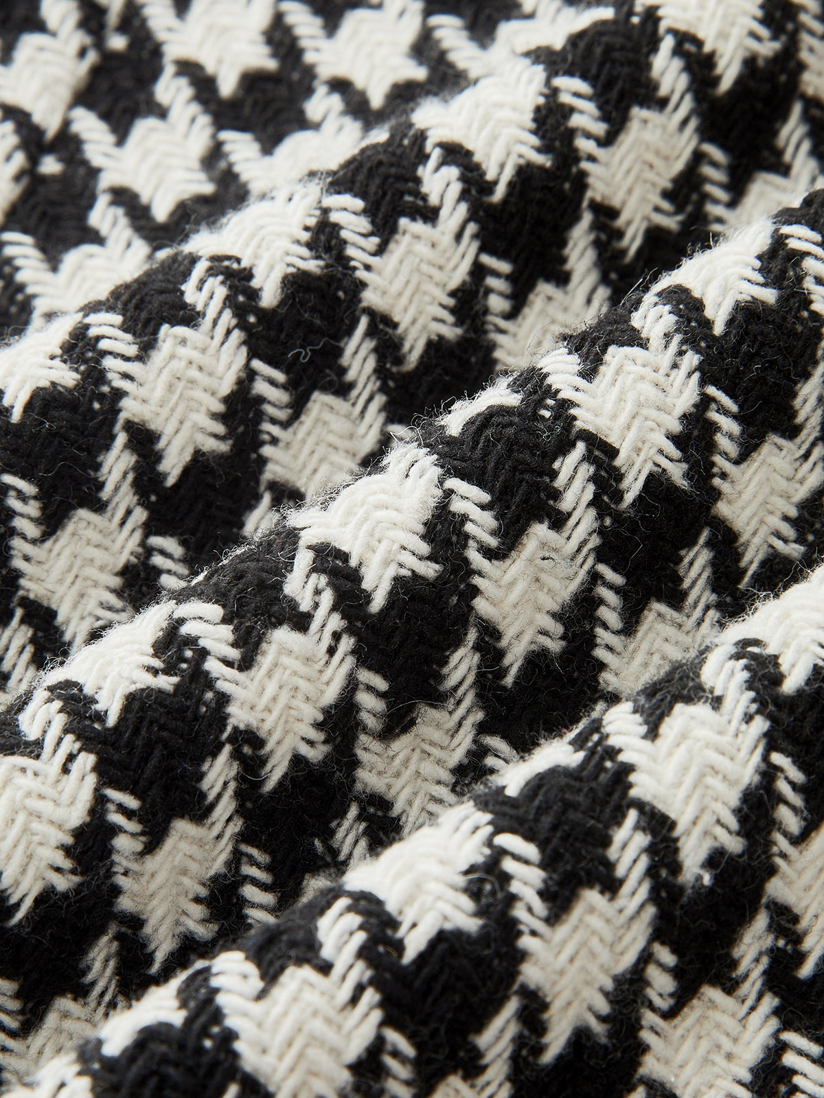 Mid-Waist Houndstooth Flared Pants-Chicvia