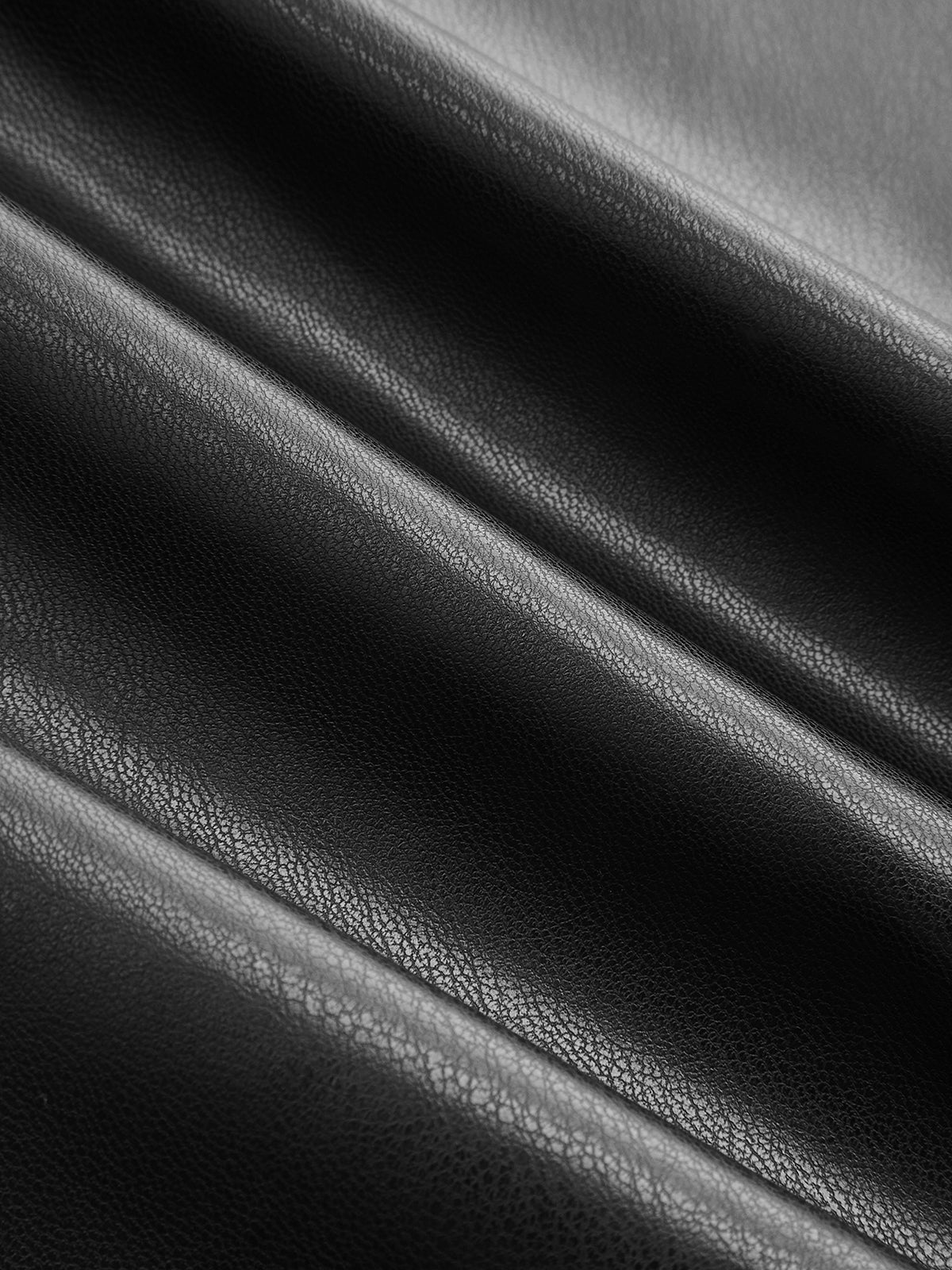 Mesh Ruched Panel Faux Leather Mini Dress-Chicvia