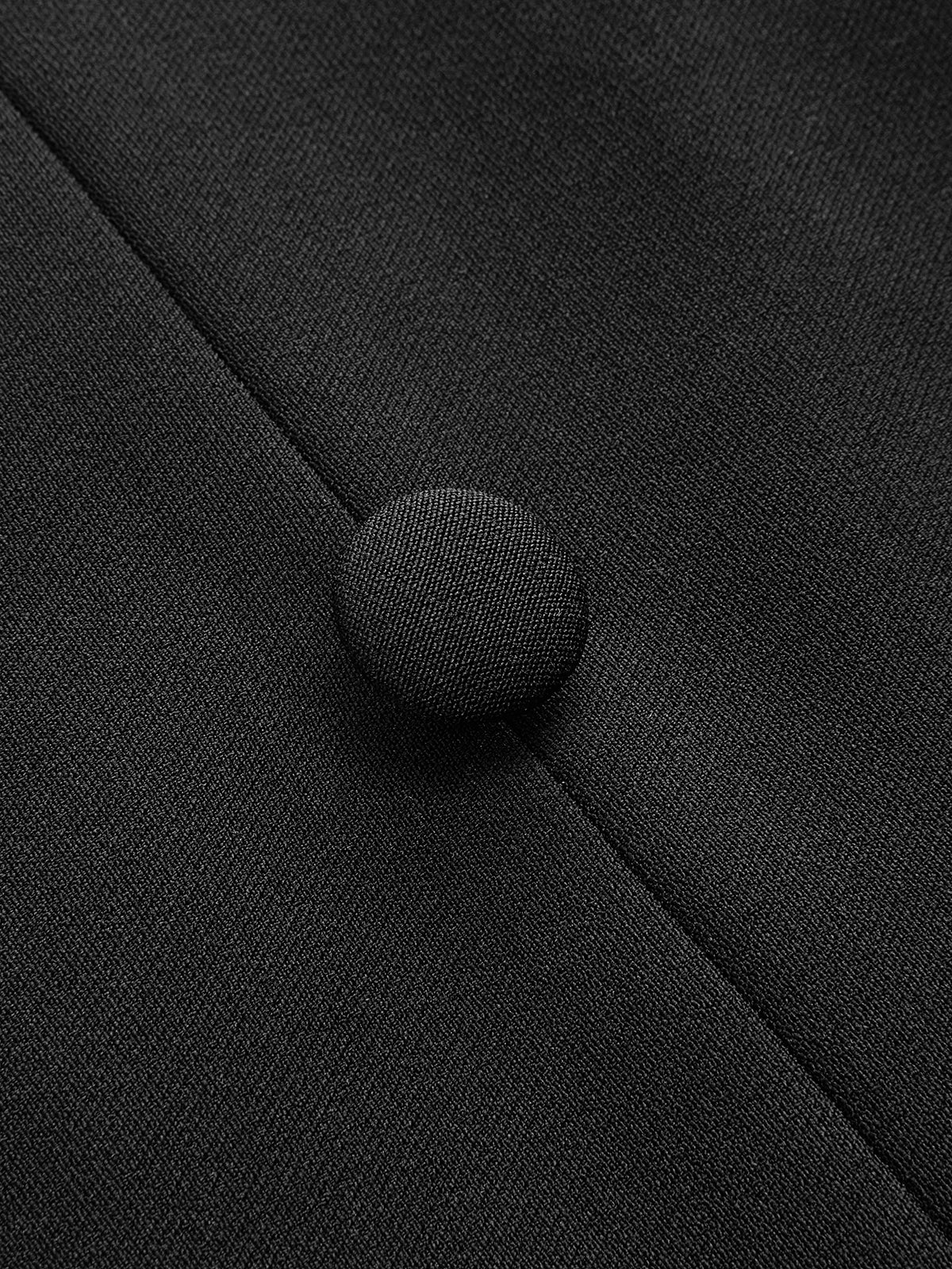 Collared Knit Flared Sleeve Panel Mini Dress-Chicvia