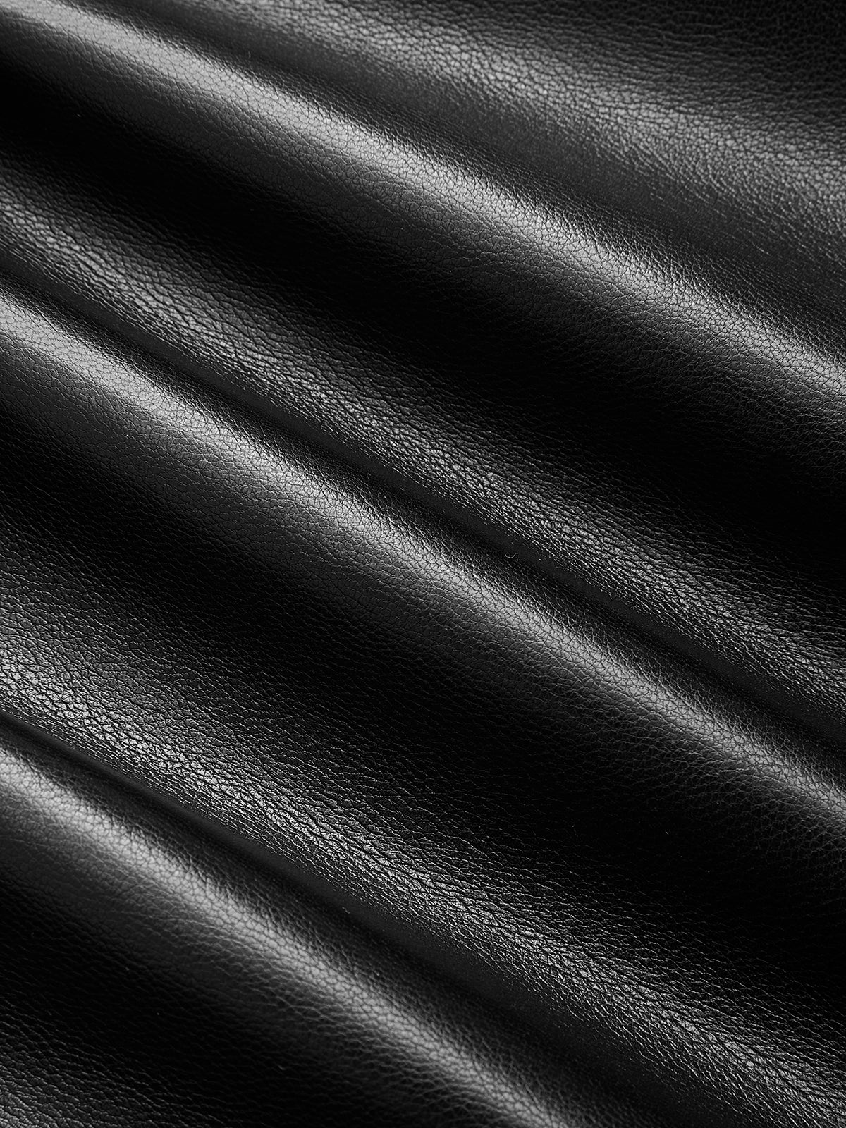 Button-Front Faux Leather Skort-Chicvia