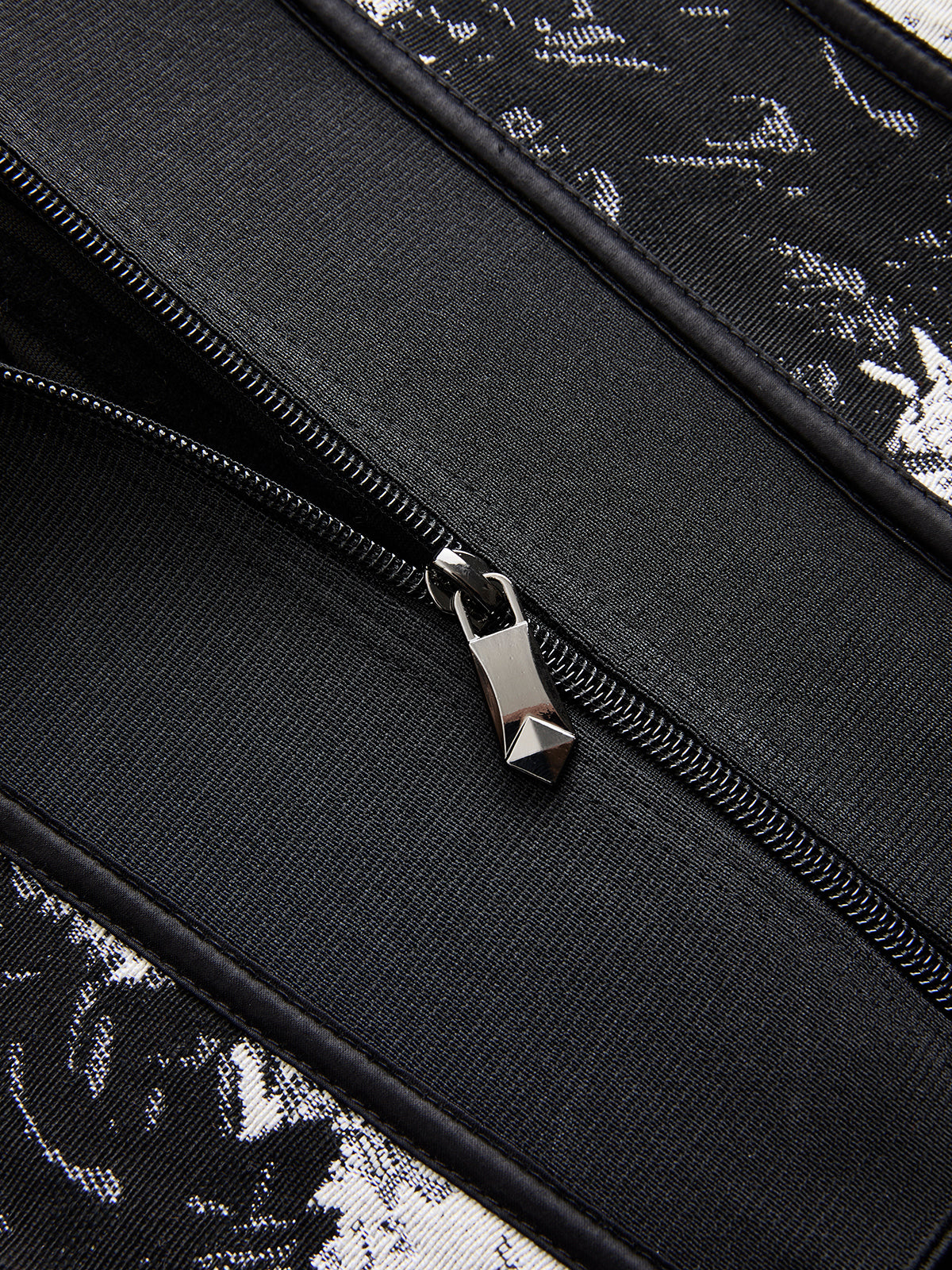 Ink Wash Painting Print Corset Top-Chicvia