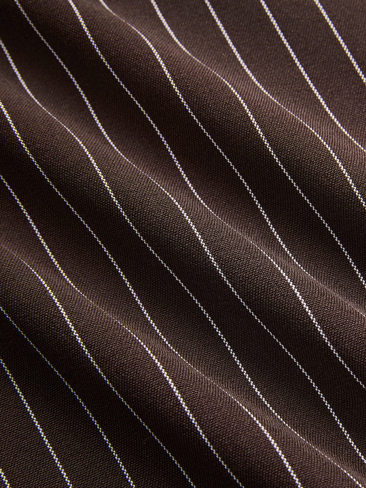 Pinstripe Asymmetric Curved-Leg Pants-Chicvia