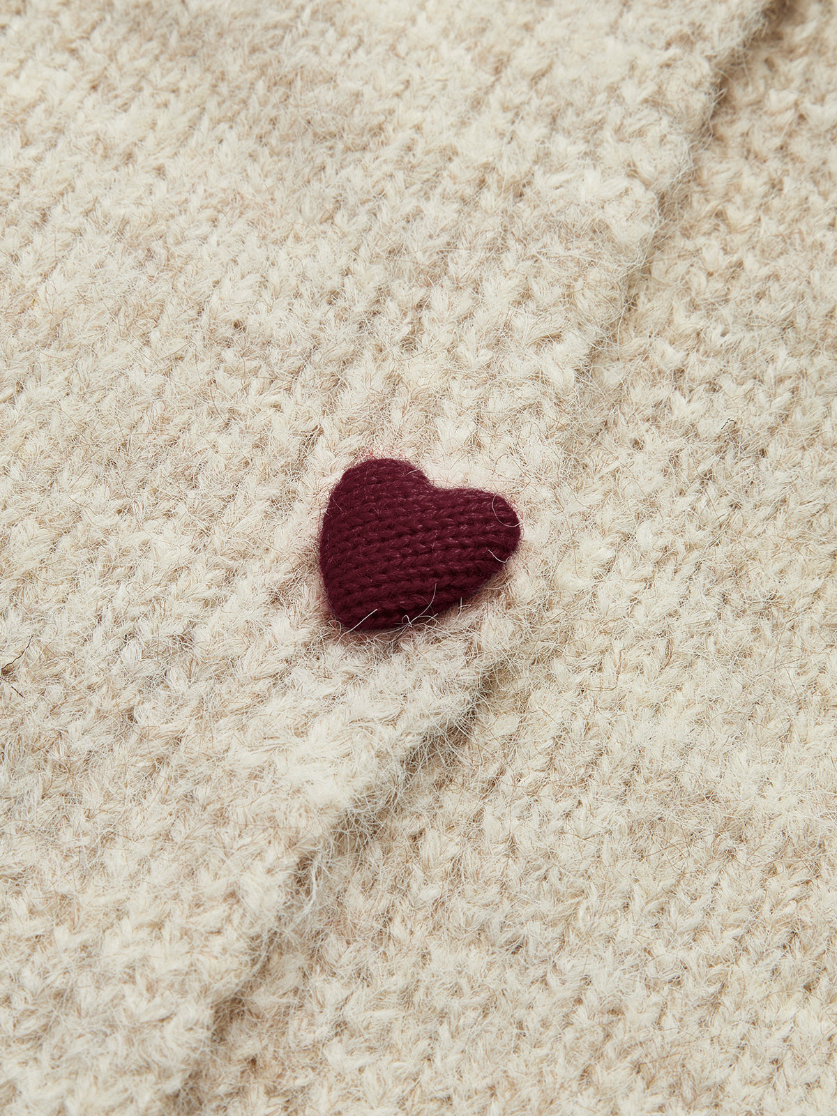 Elegant Heart-Button Cardigan-Chicvia