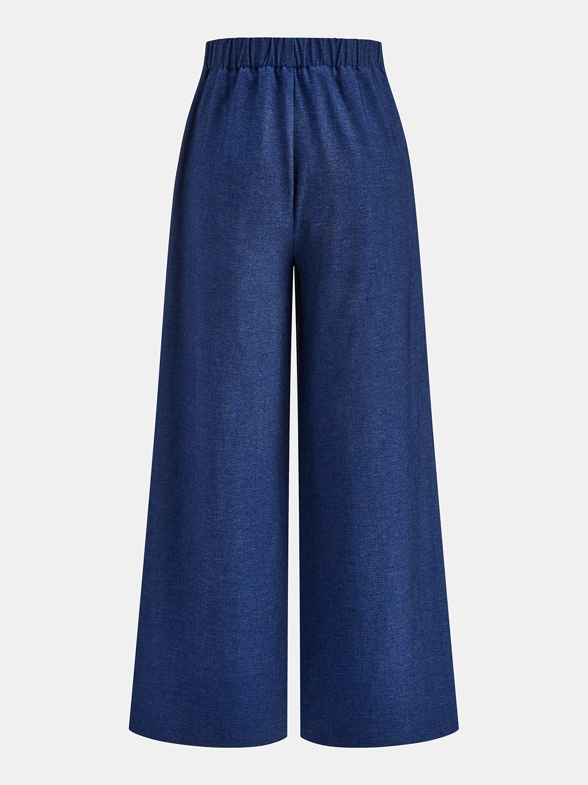 Crossover Waist Wide-Leg Pants-Chicvia
