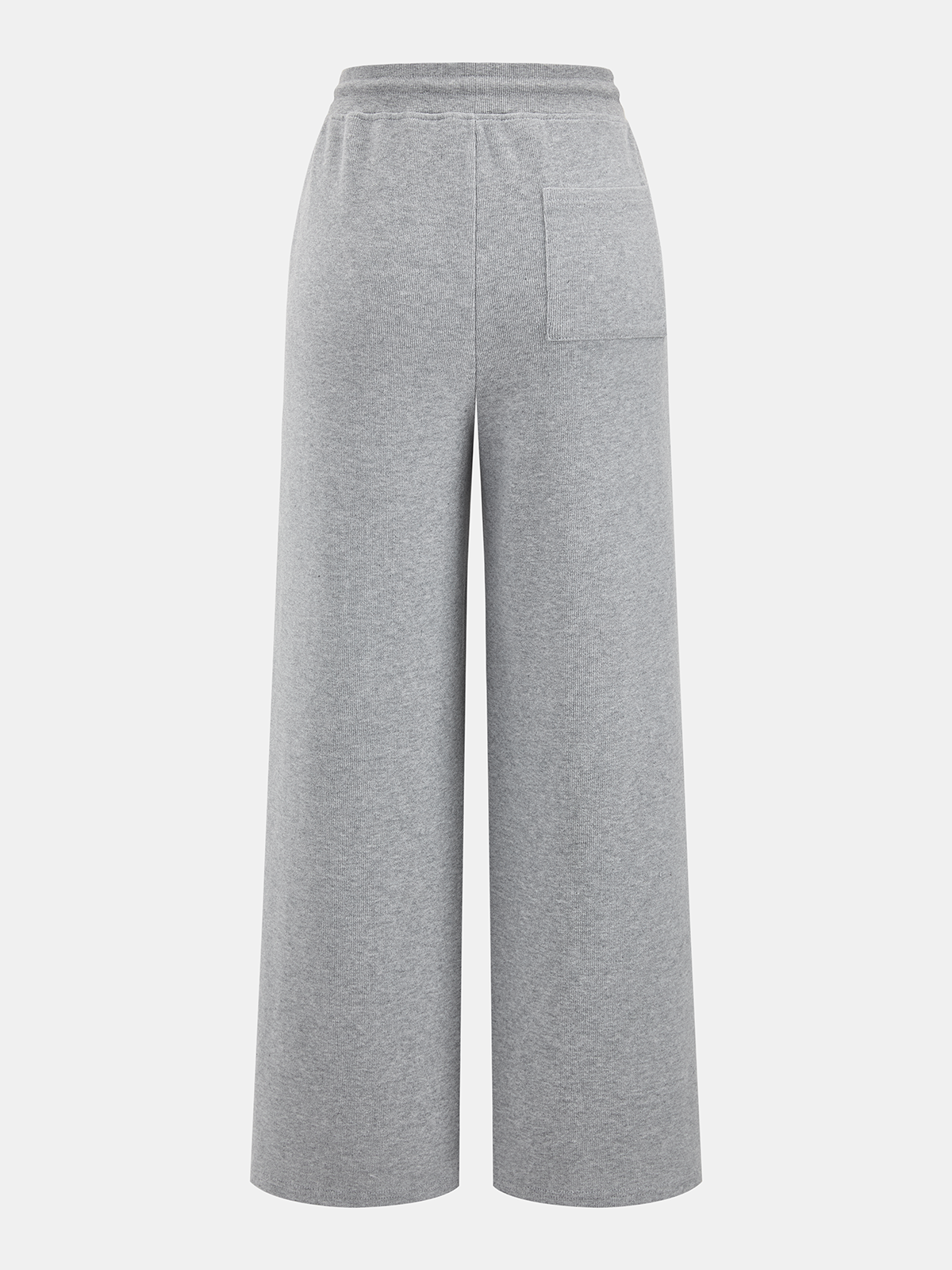 Cotton-Blend Drawstring Straight-Leg Sweatpants-Chicvia