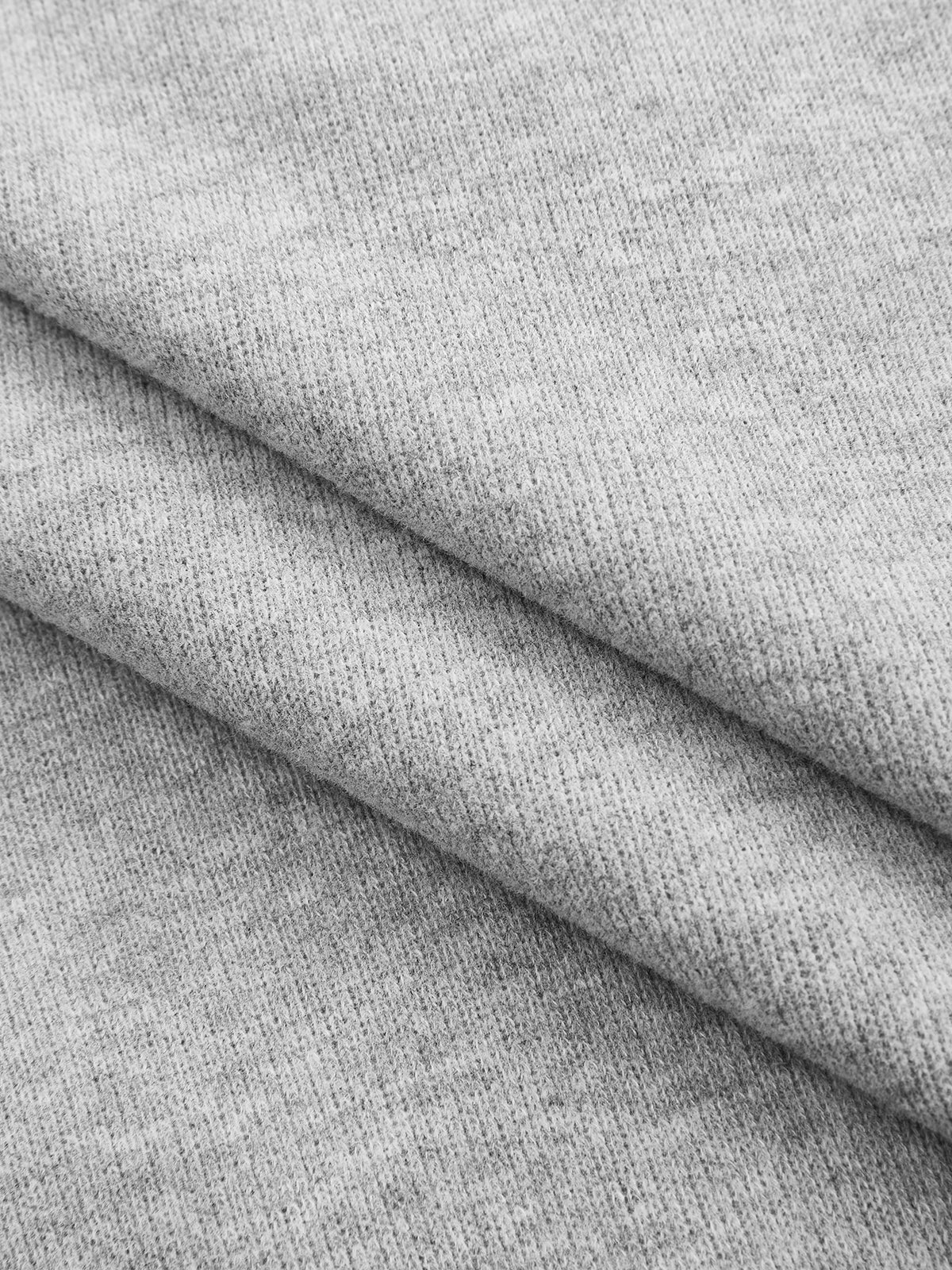 Cotton-Blend Zip-Up Hoodie-Chicvia