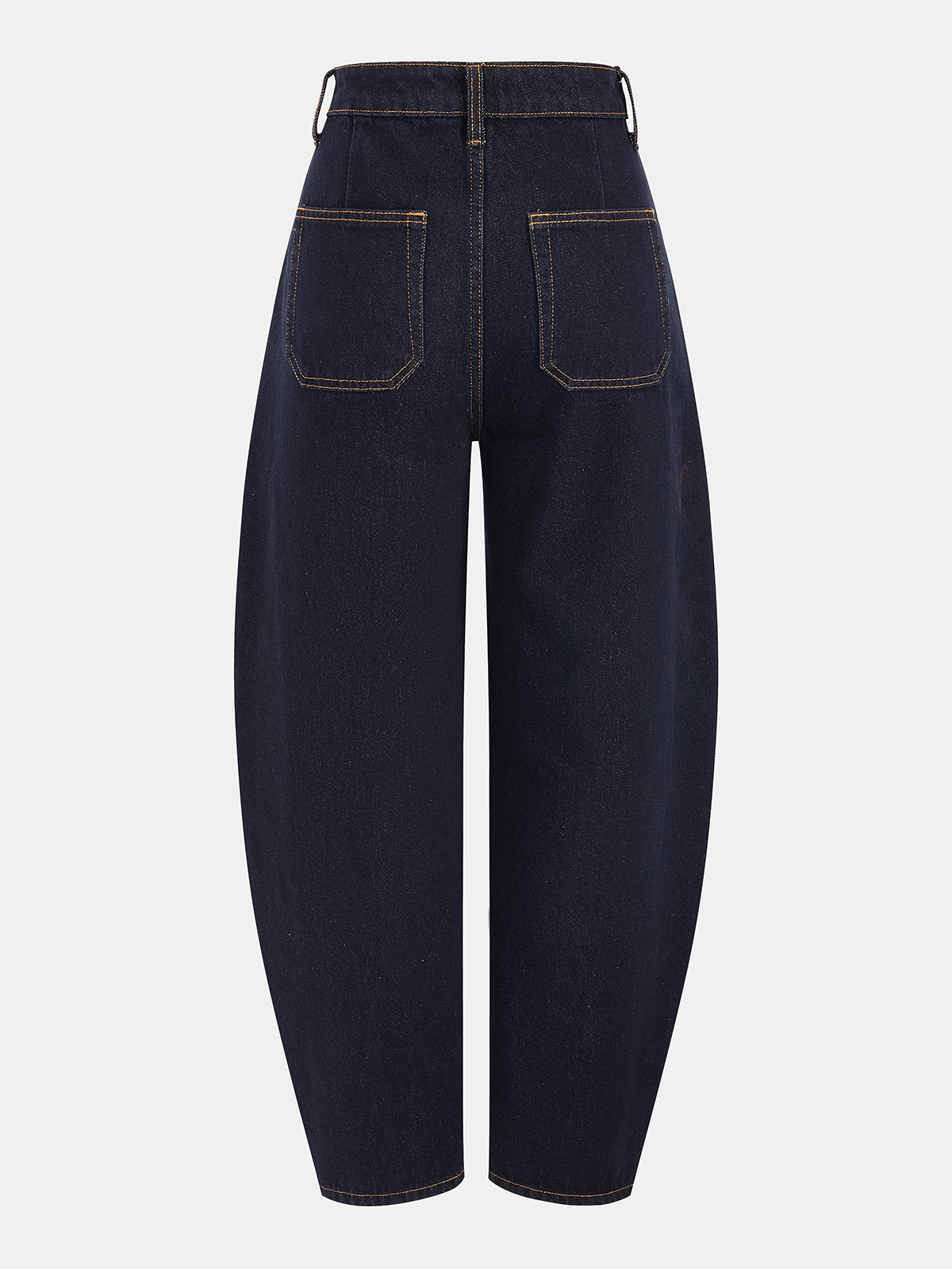 Mid-Waist Balloon Jeans-Chicvia
