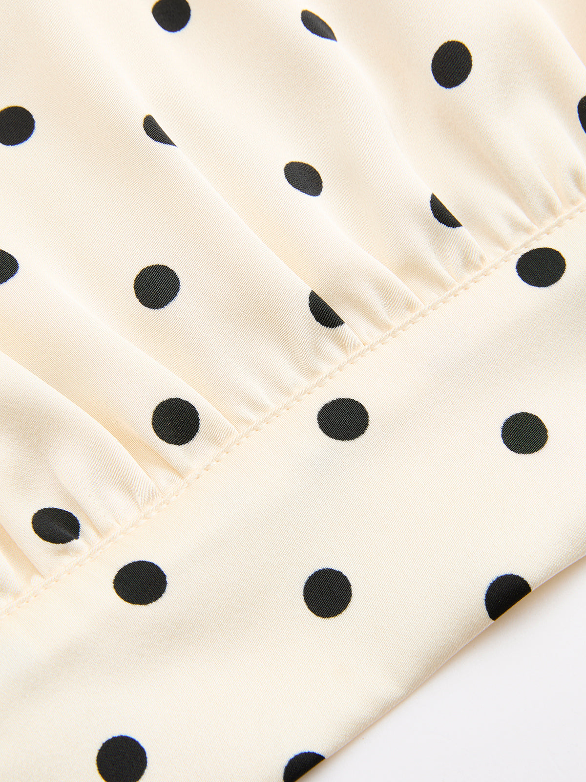 Polka Dot Sleeveless Top & Maxi Skirt Set-Chicvia