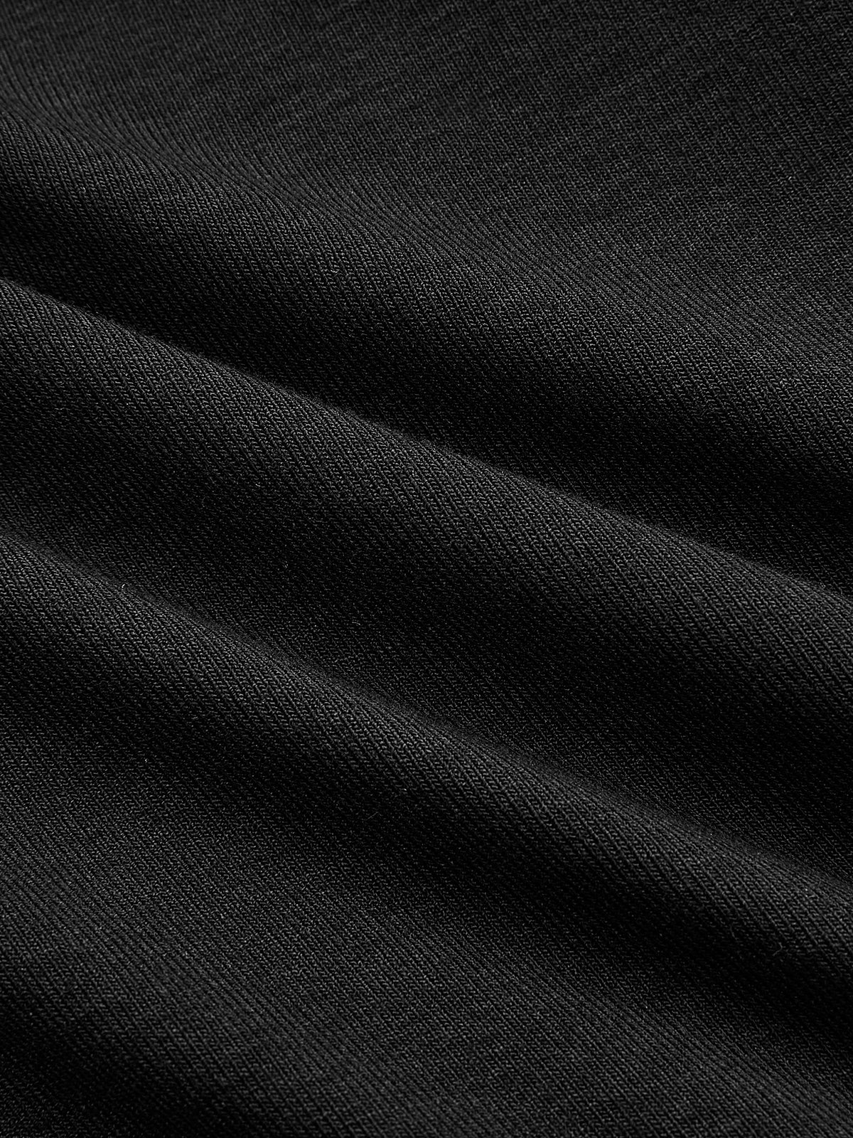 Pleated Faux Leather Panel Long-Sleeve Dress-Chicvia