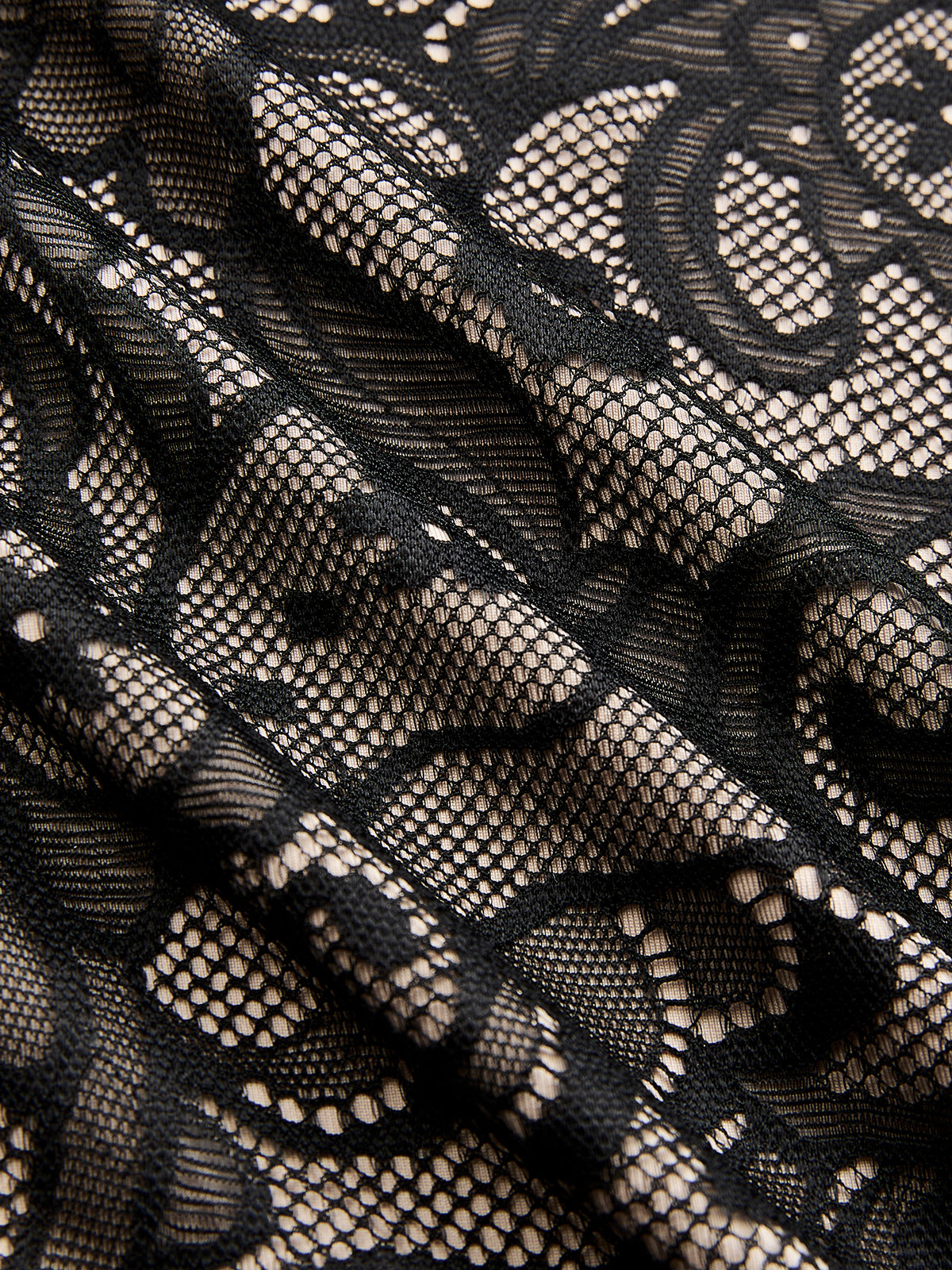 Paisley Lace Long-Sleeve Top-Chicvia