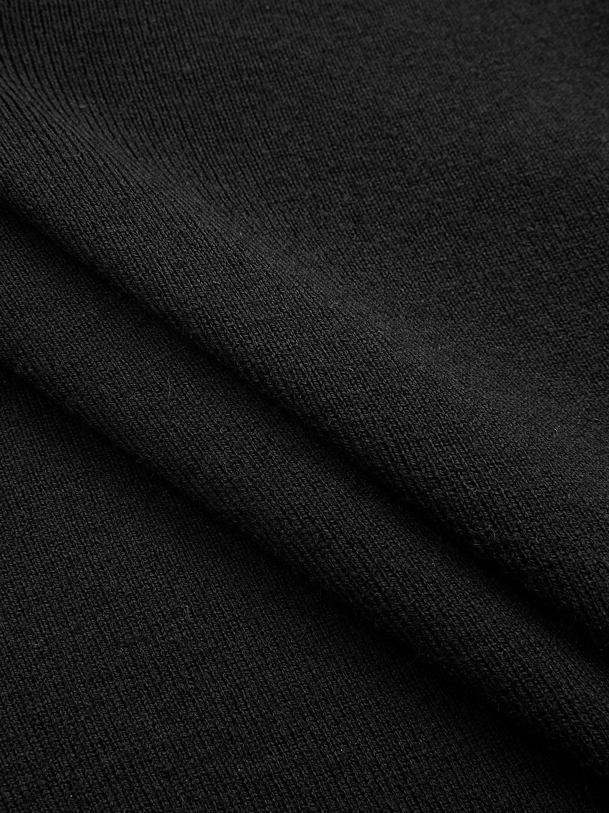 Contrast-Trim Tie-Neck Sweater Vest-Chicvia