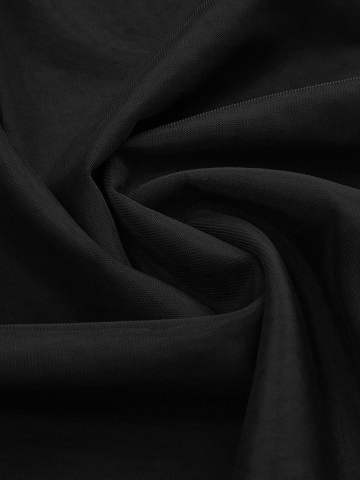 Metal Detail Tiered Mesh Belted Midi Skirt-Chicvia