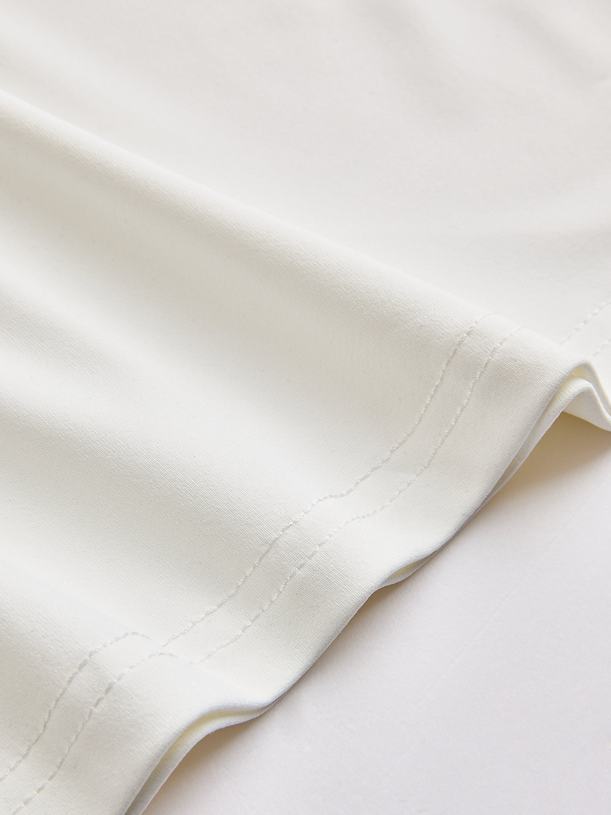 Cotton Off-Shoulder Ruched Long-Sleeve Top-Chicvia