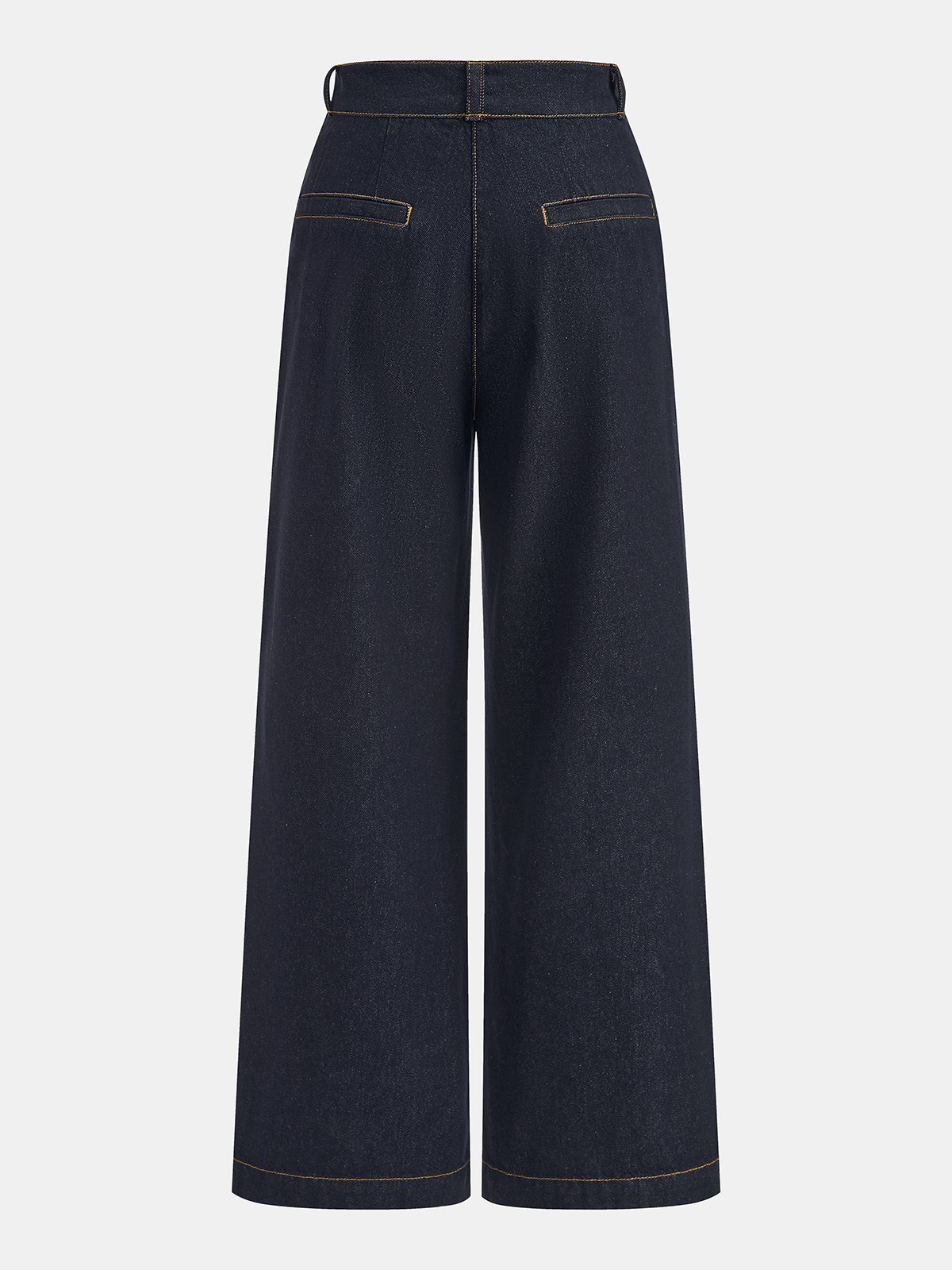 Mid-Waist Wide-Leg Jeans-Chicvia