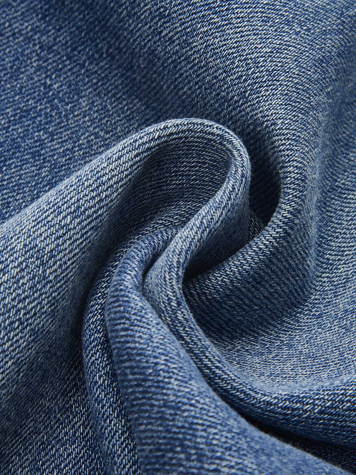 Mid-Waist Curved-Leg Jeans-Chicvia