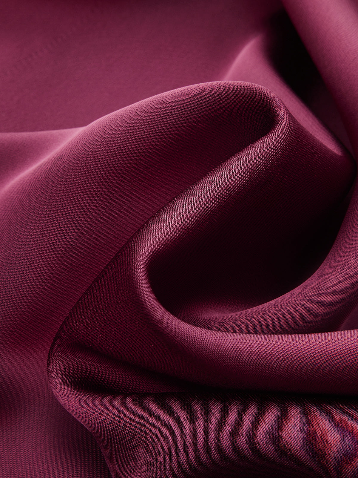 Draped Satin Mock Neck Blouse with Tie-Chicvia