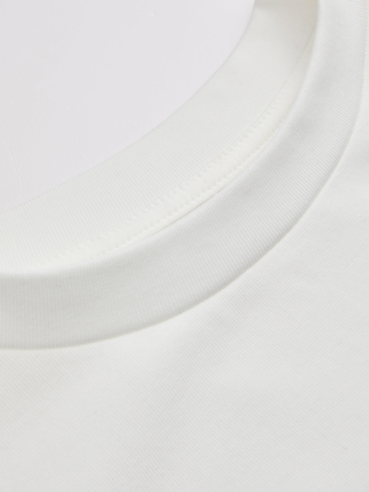 Cotton-Blend Knot-Front Cropped Top-Chicvia