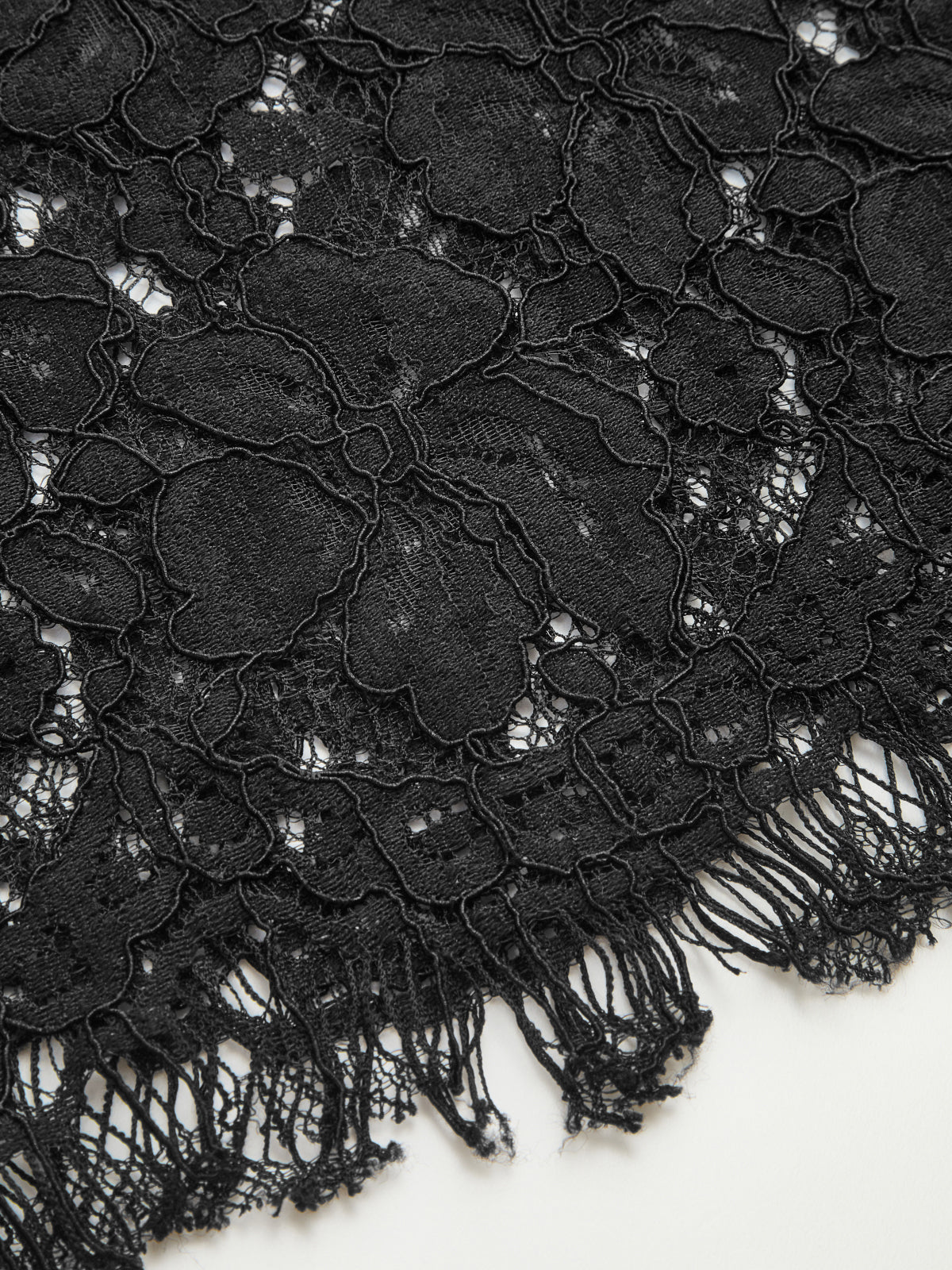 Lace Panel Straight-Leg Pants-Chicvia