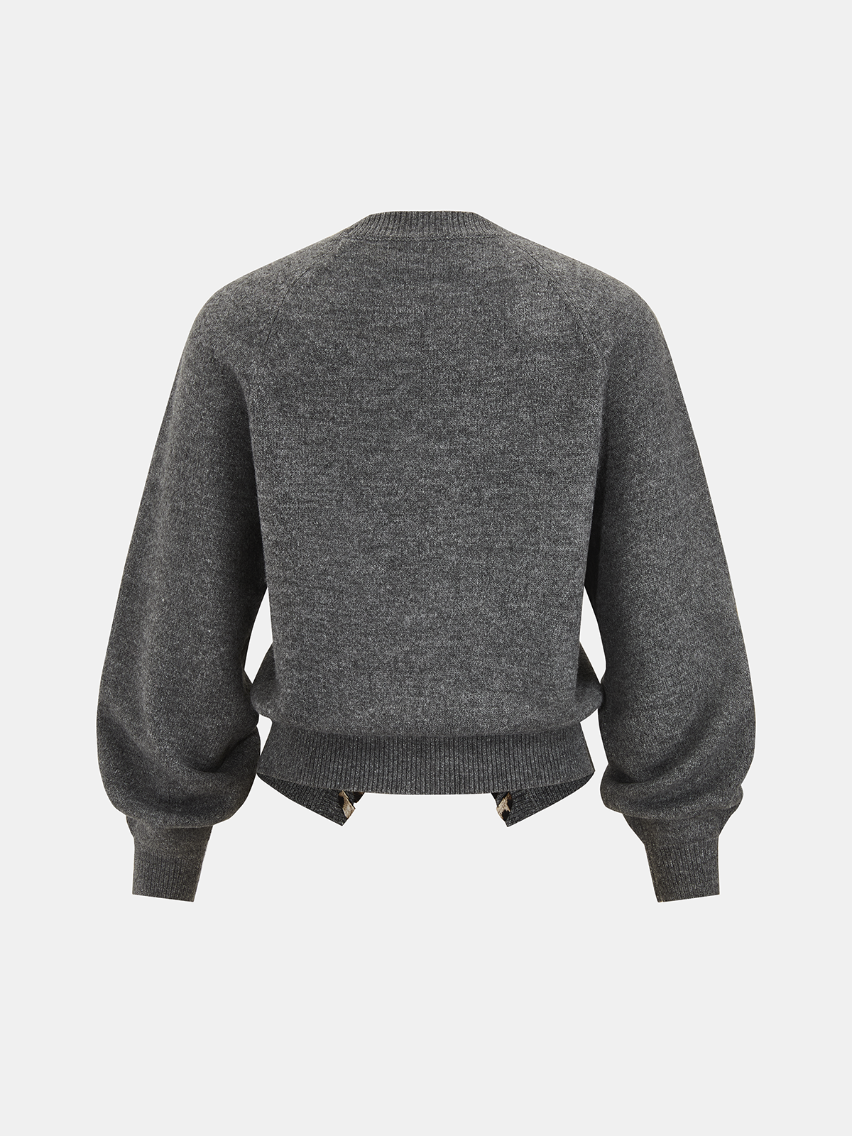 Lace-Up Trim V-Neck Cardigan-Chicvia