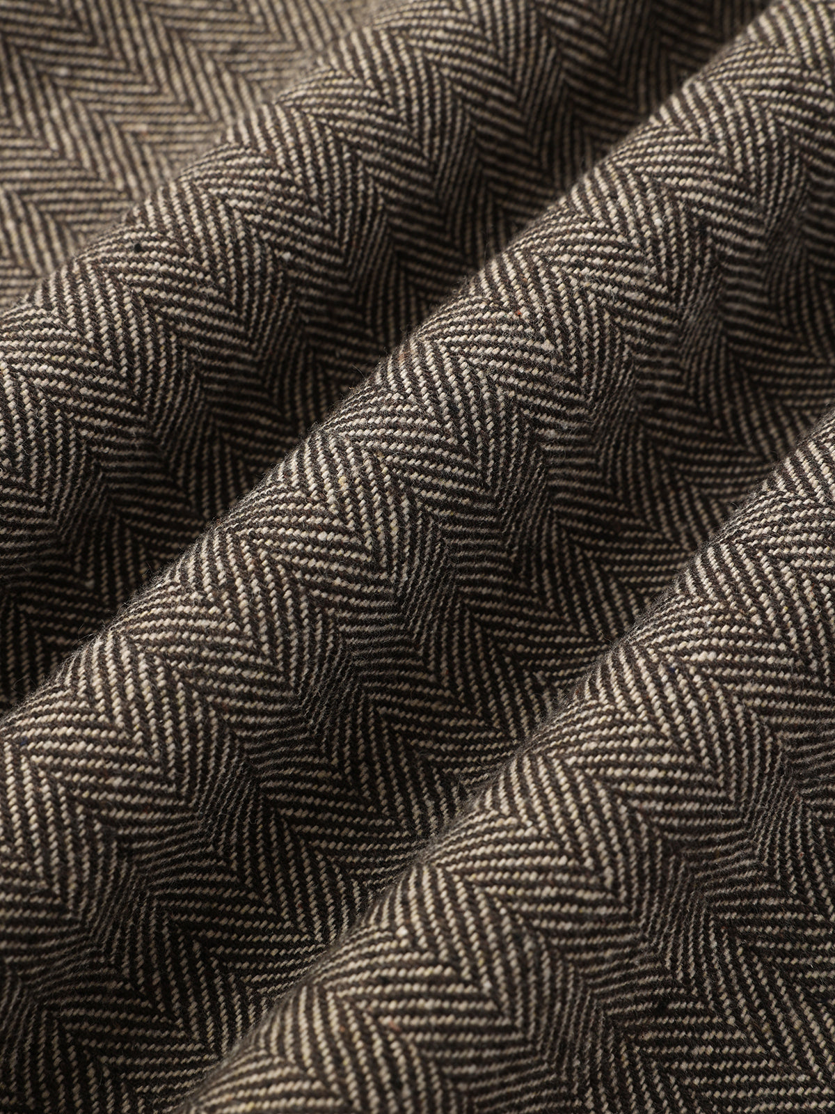 Herringbone Tweed Wide-Leg Pants-Chicvia