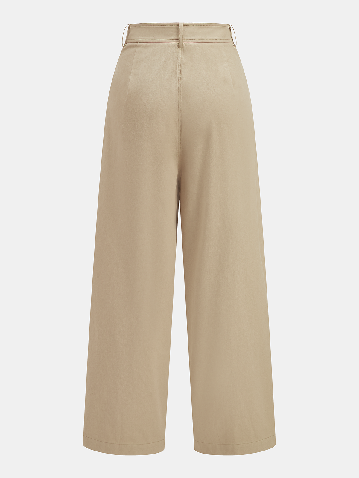 Mid-Waist Drawstring Wide-Leg Pants-Chicvia