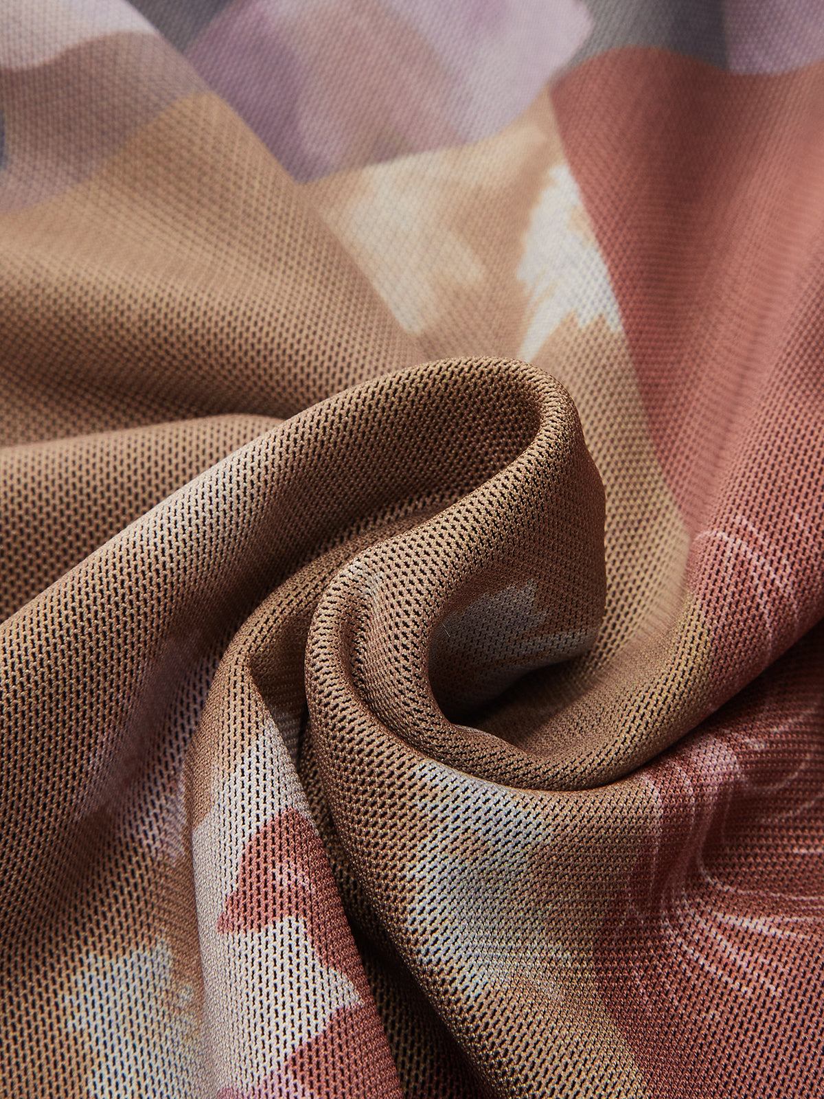 Patchwork Floral-Print Maxi Skirt-Chicvia