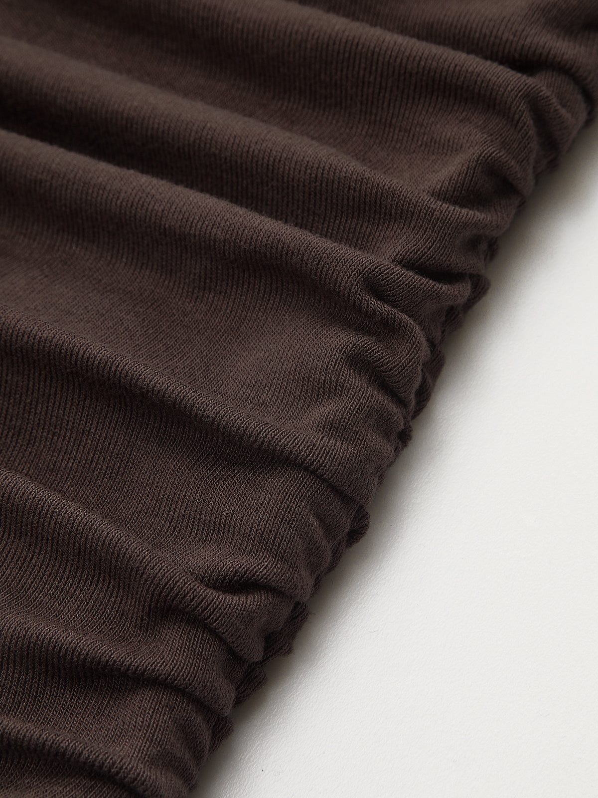 Buckle Detail Ruched Long-Sleeve Mini Dress-Chicvia