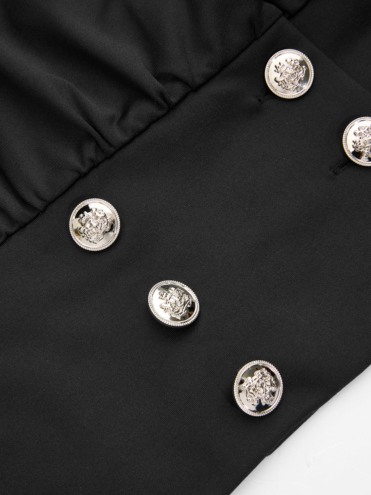 Double Breasted V-Neck Sleeveless Top-Chicvia