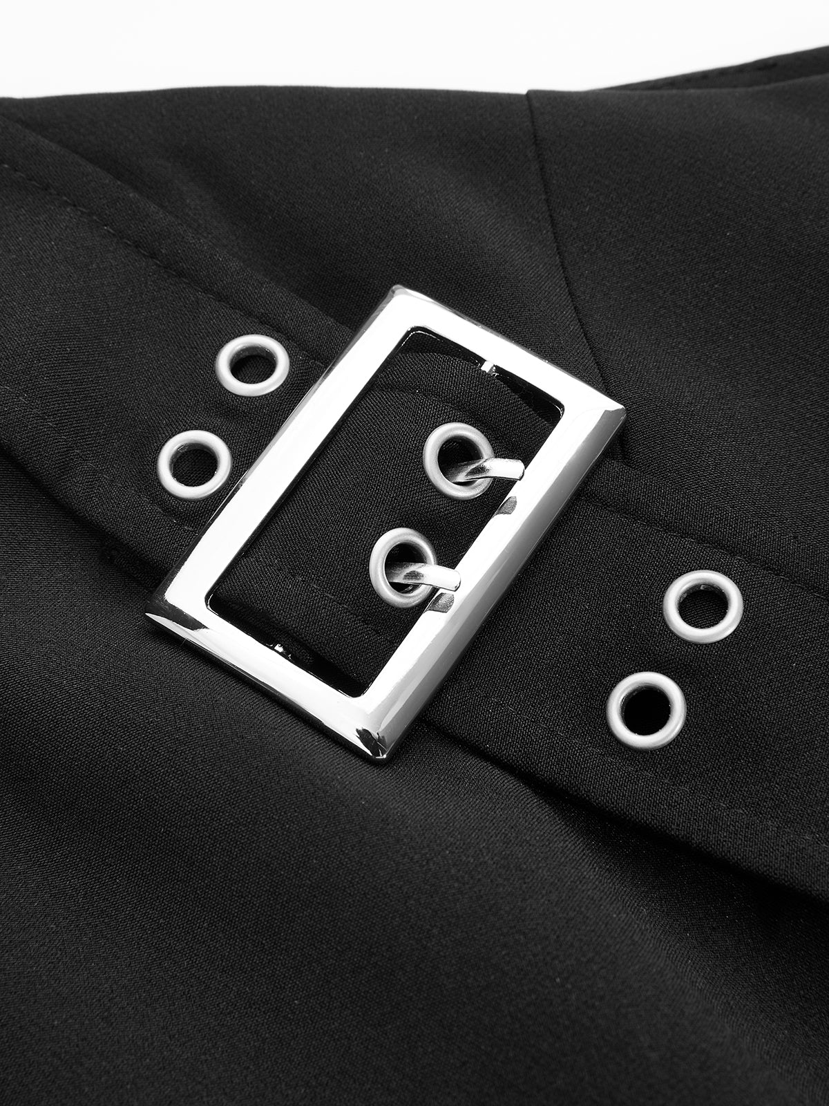 Belted Overlay Chiffon Pleated Asymmetrical Maxi Skirt-Chicvia