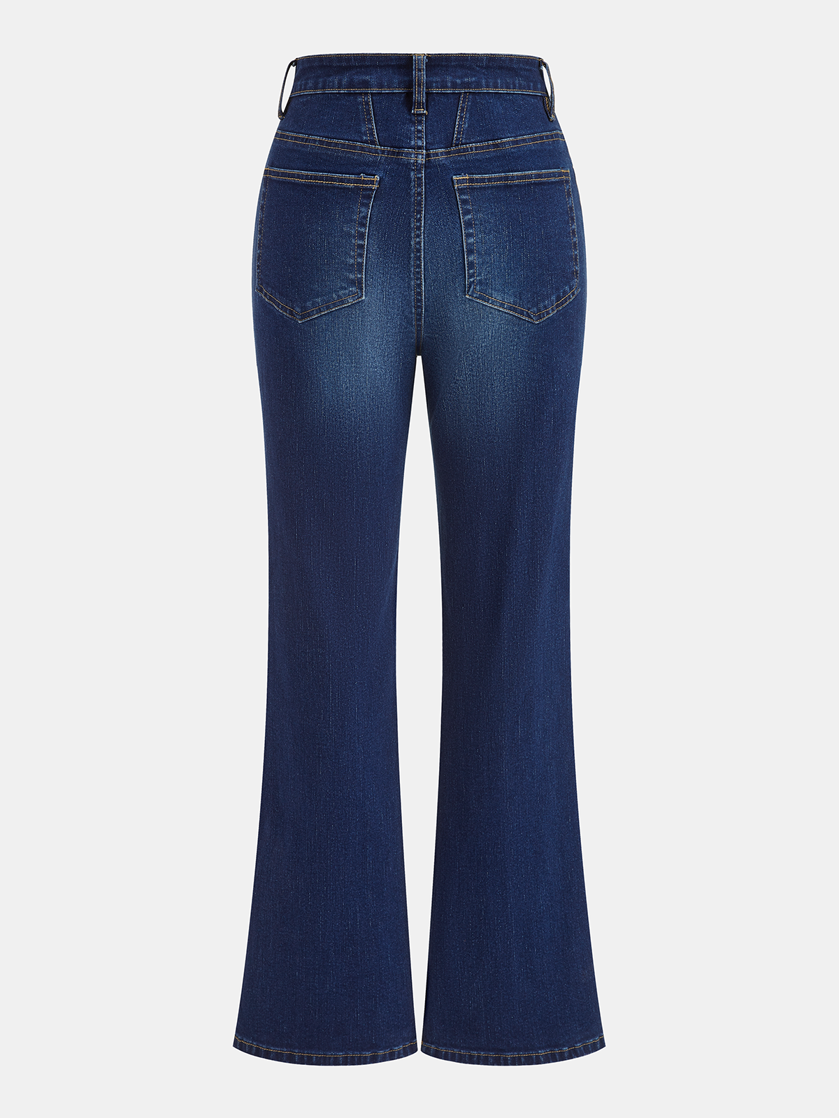 High-Waisted Flared Jeans-Chicvia