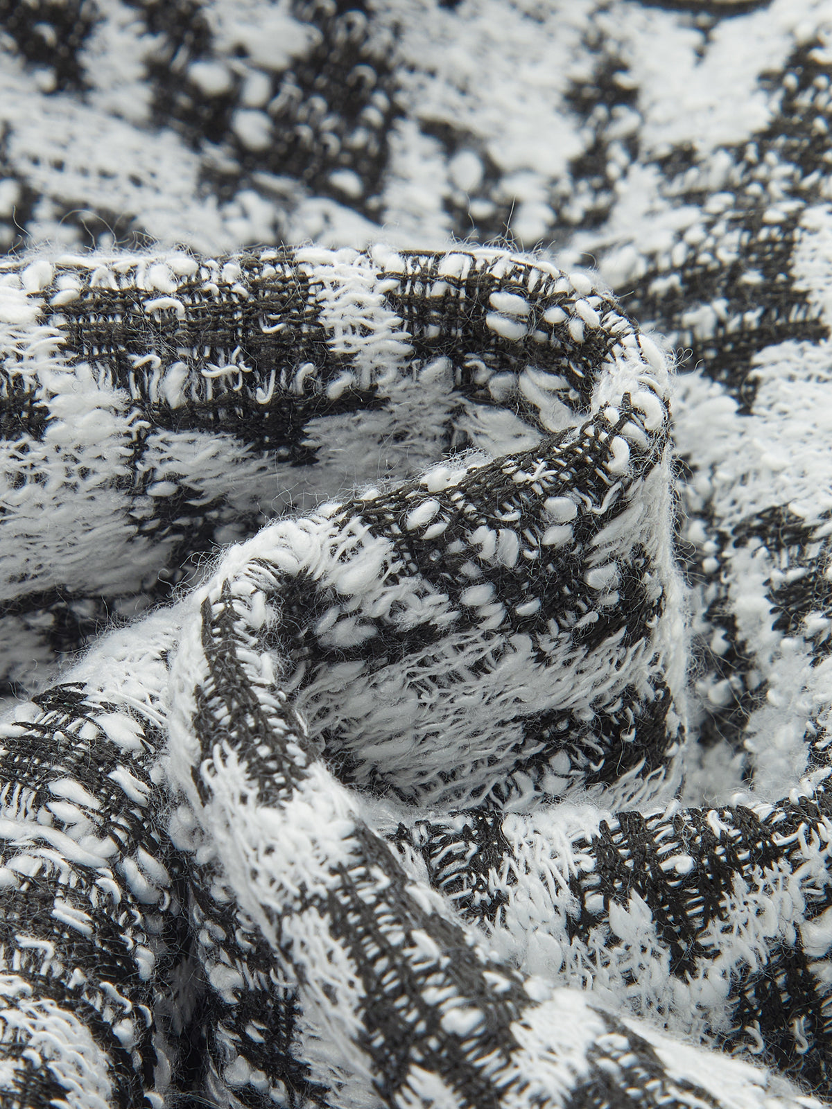 Metal Button Houndstooth Vest & Mini Skirt Set-Chicvia