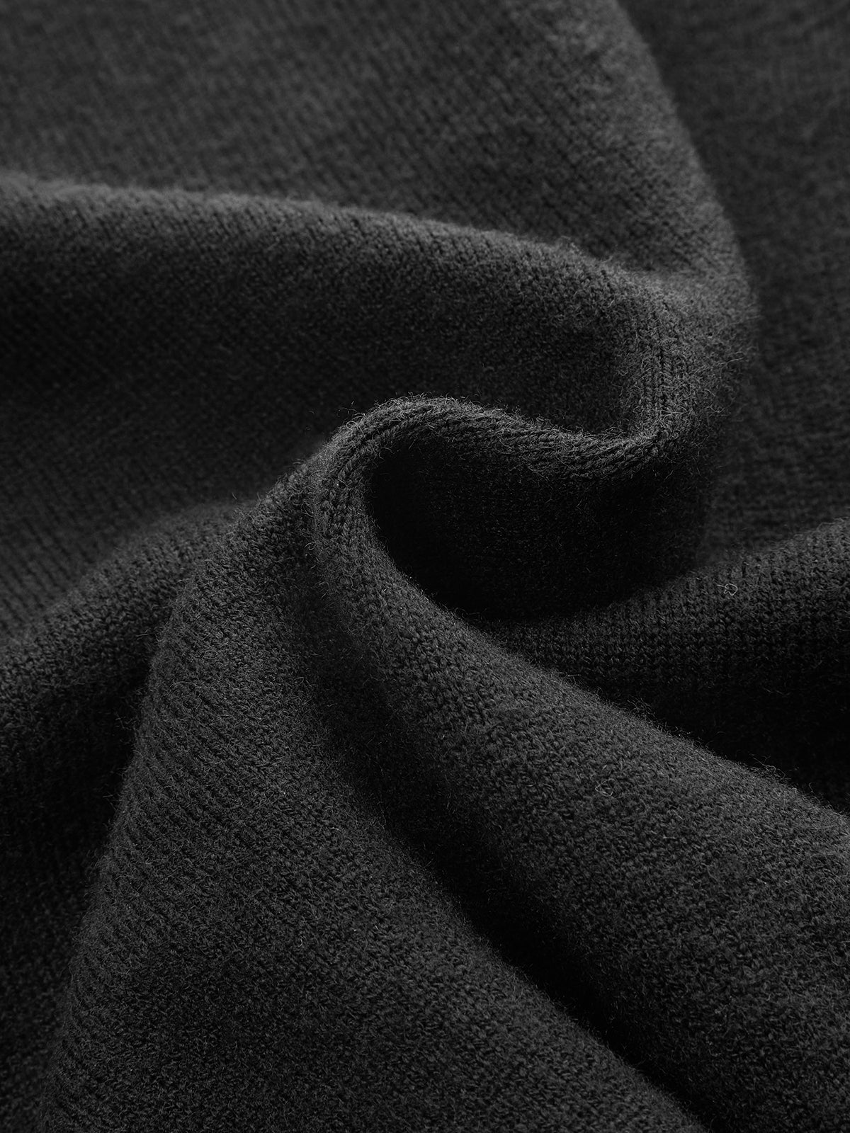 Lace-Trimmed Wrap V-Neck Knit Top-Chicvia