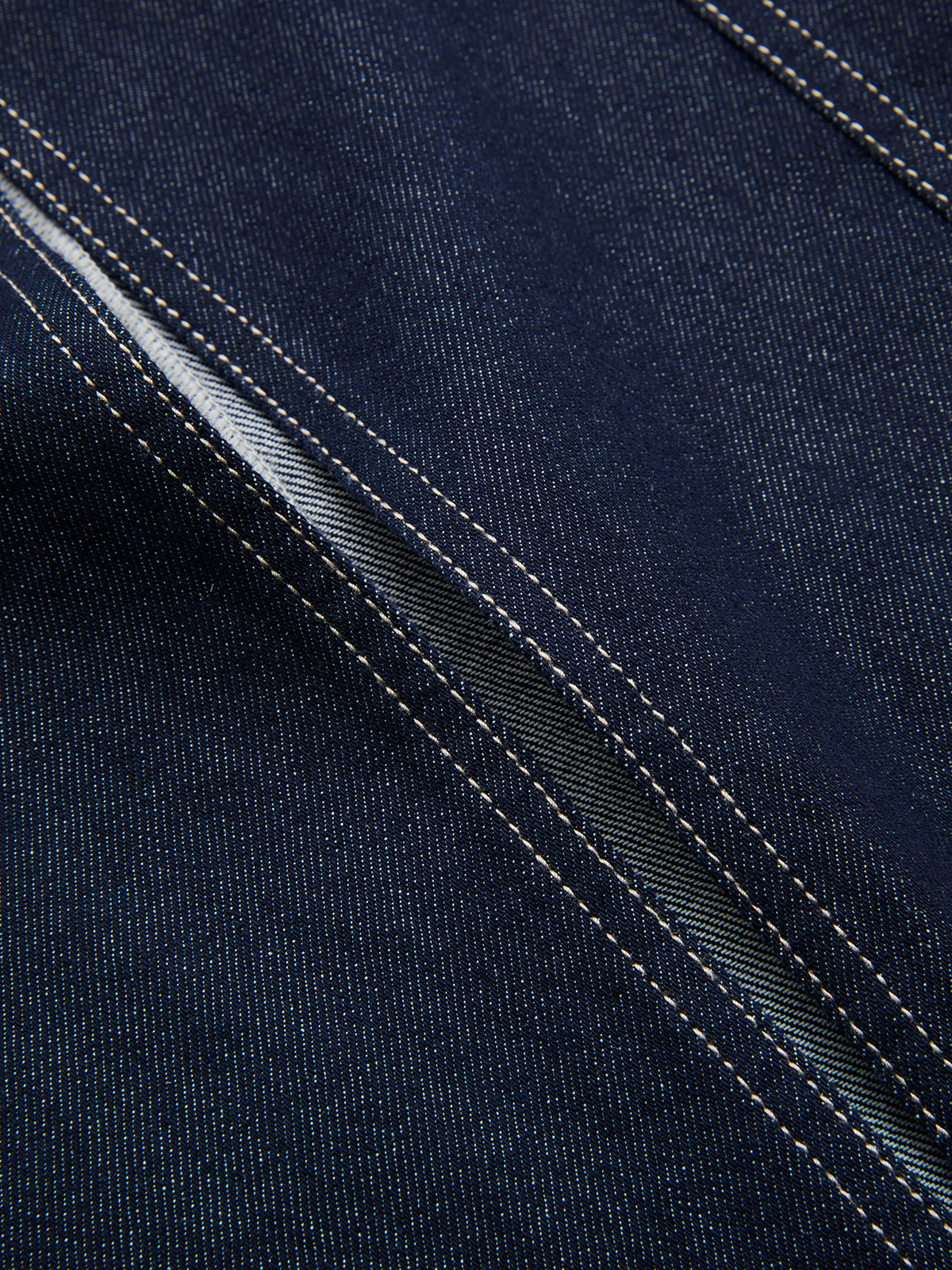 Denim Mid-Waist Split Midi Skirt-Chicvia