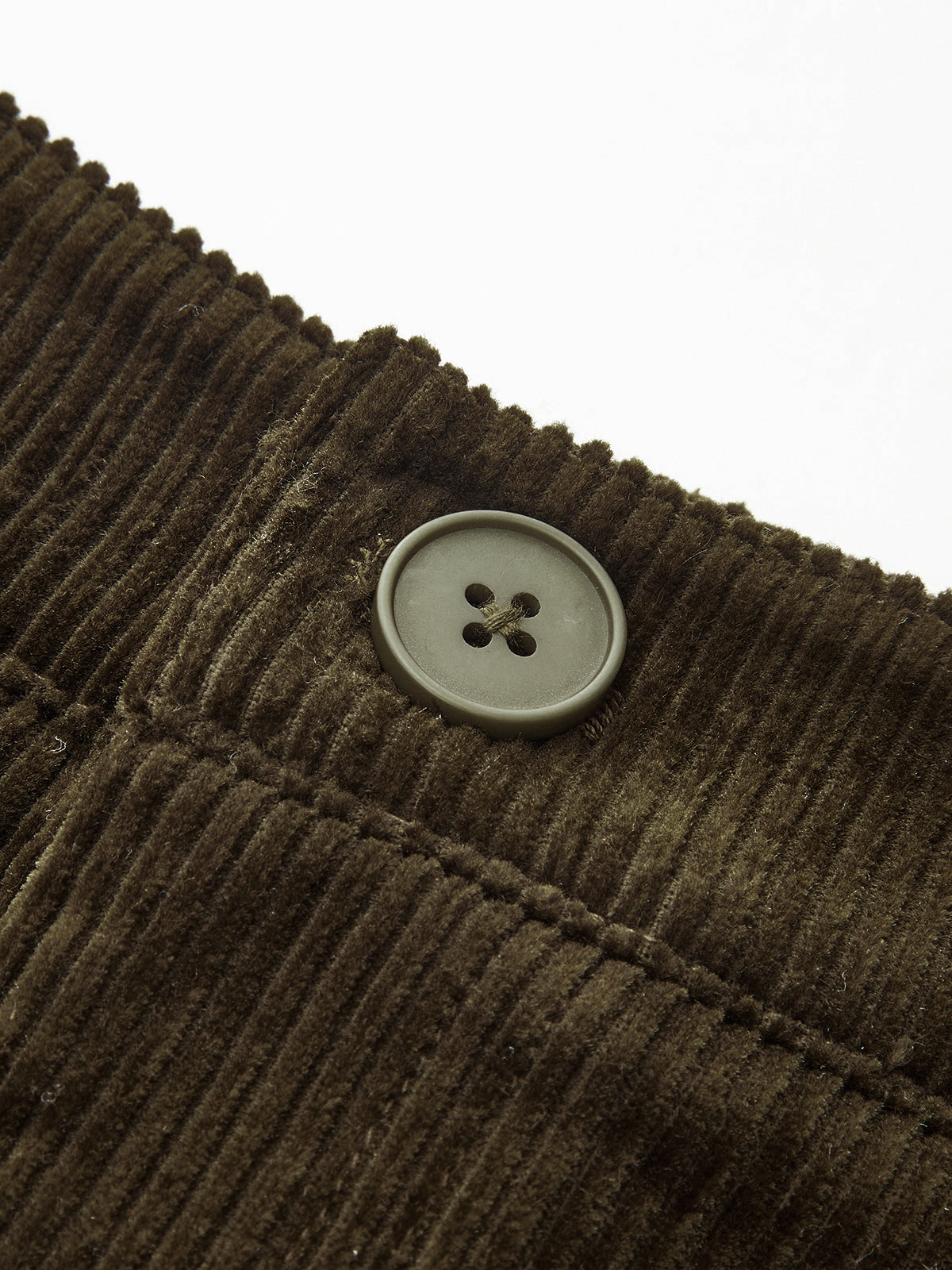 Corduroy Curved-Leg Pants-Chicvia