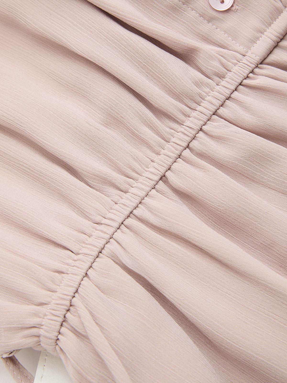 Lantern Sleeve Belted Chiffon Maxi Dress-Chicvia