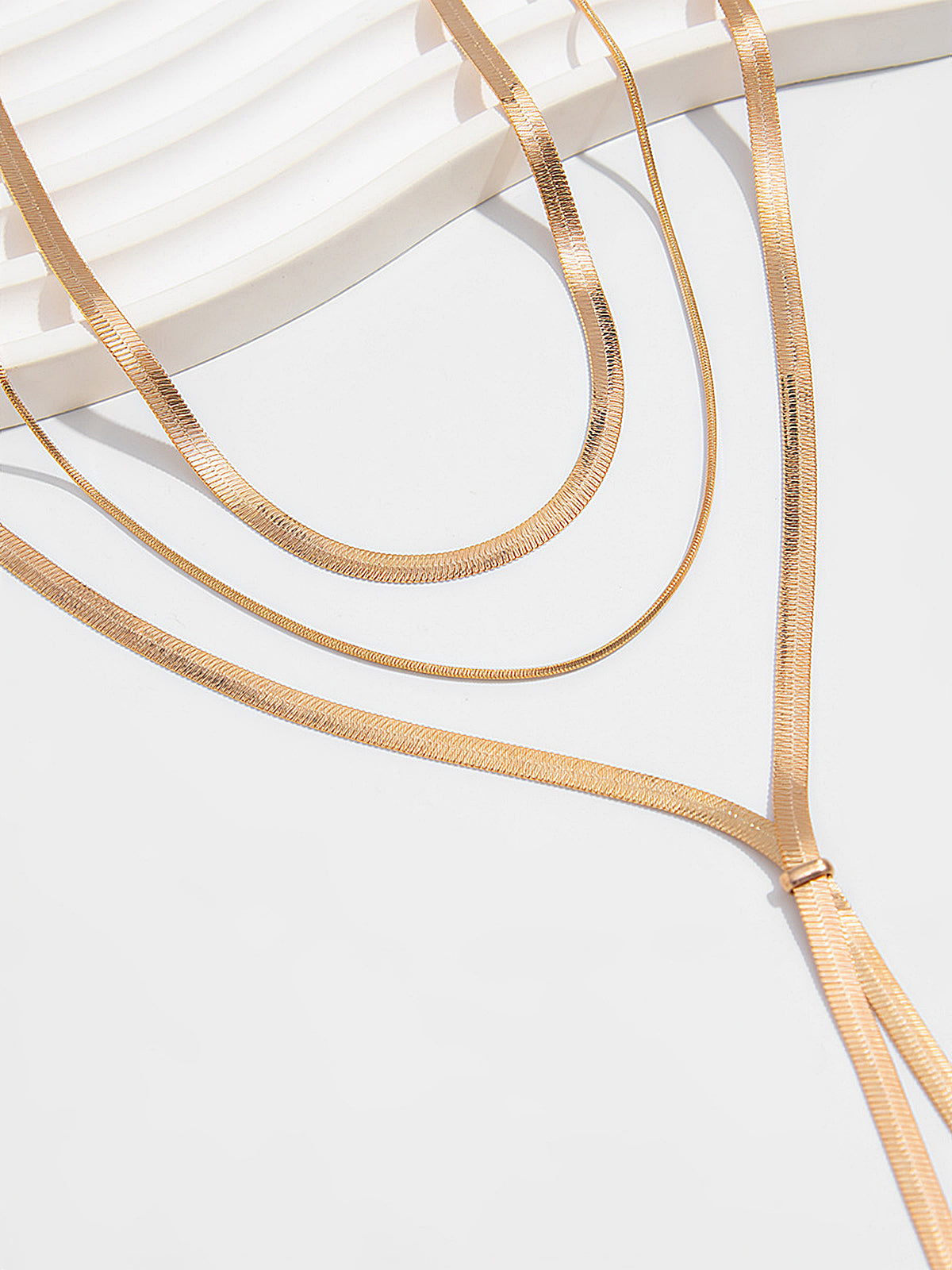 Multi-Layer Lariat Necklace-Chicvia