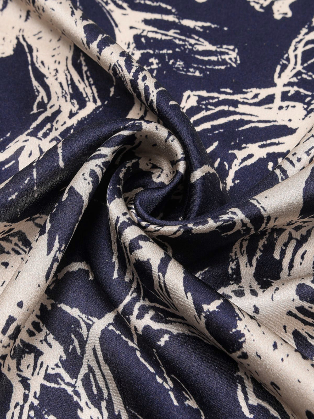 Horse Sketch Print Silk Scarf-Chicvia