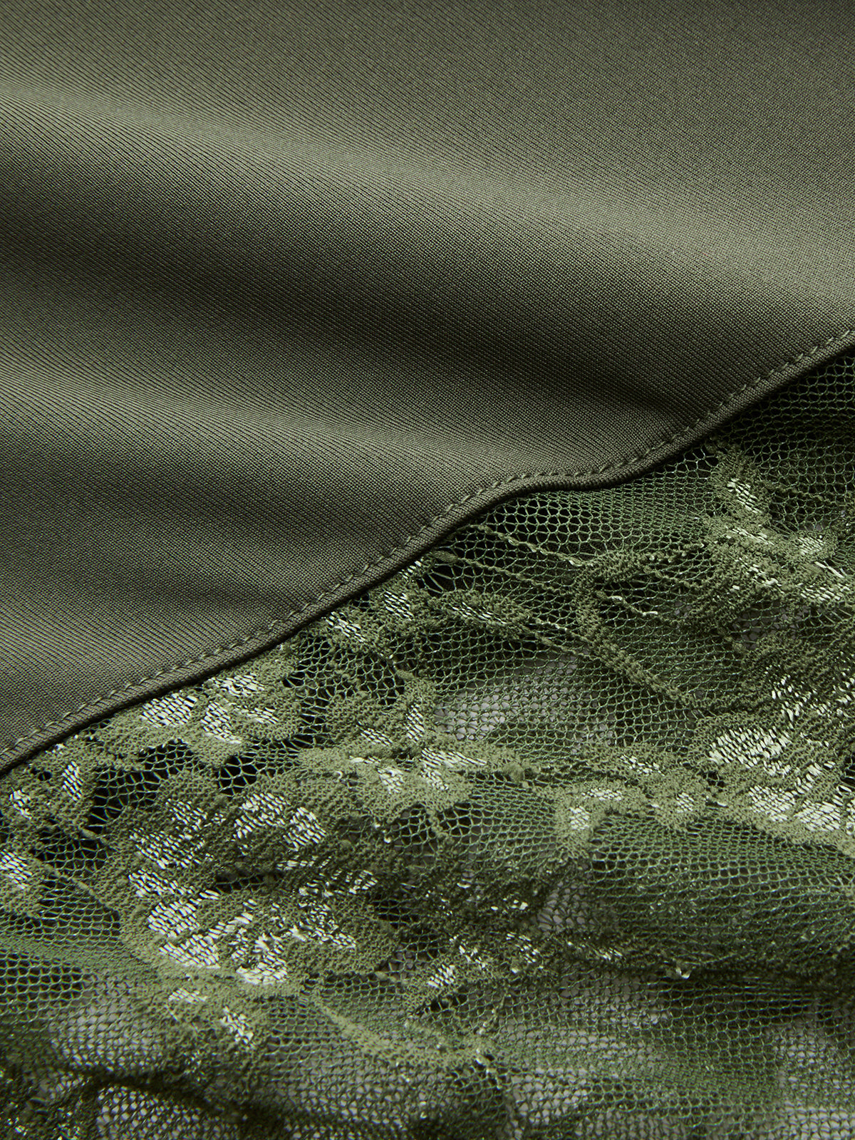 Lace Panel Cap Sleeve Bodysuit-Chicvia