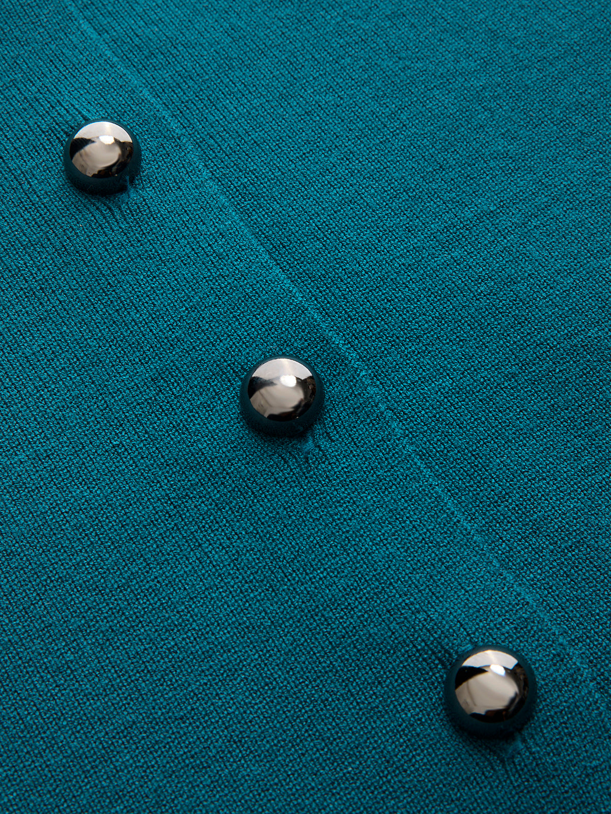 Button-Front Sleeveless Ribbed Knit Vest-Chicvia