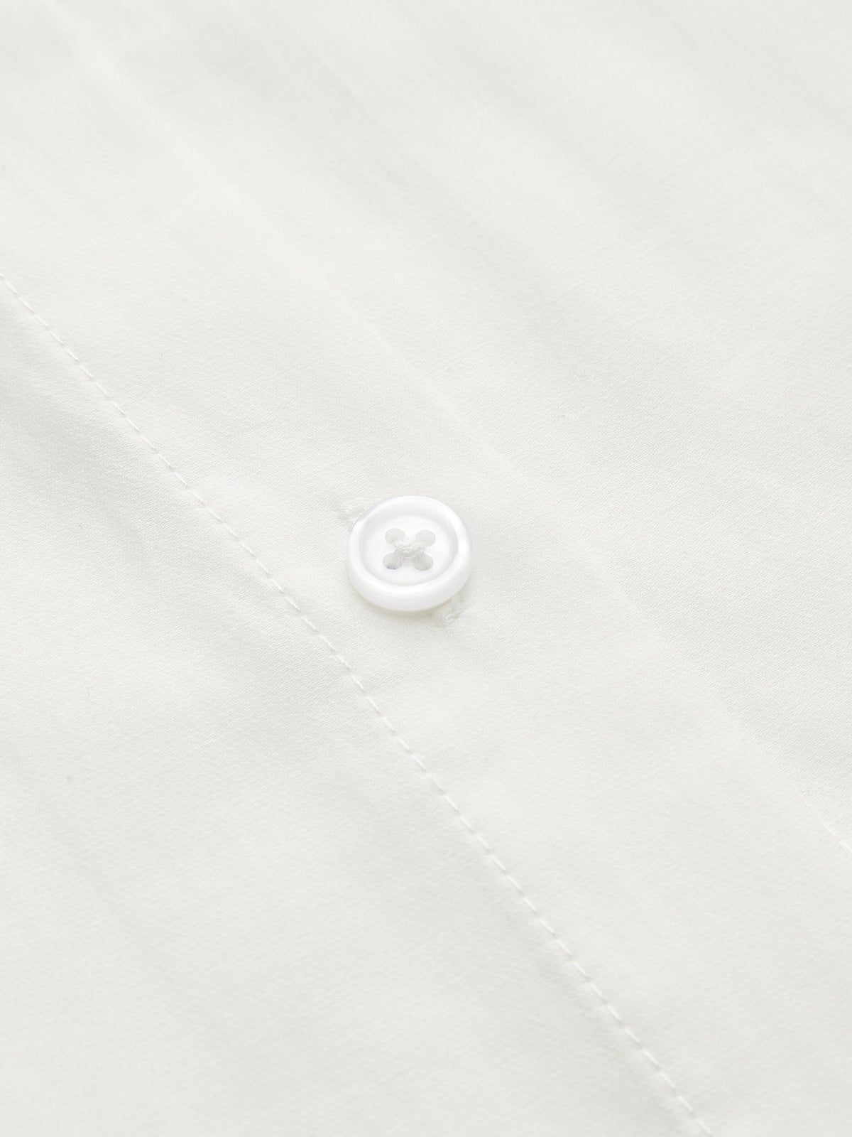 Lace Cuff Loose Button-Down Shirt-Chicvia