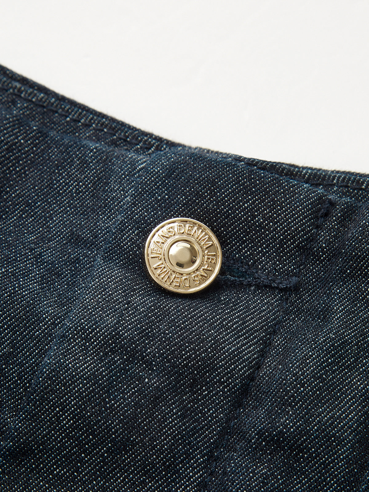 Contrast Stitch High-Waisted Wide-Leg Jeans-Chicvia