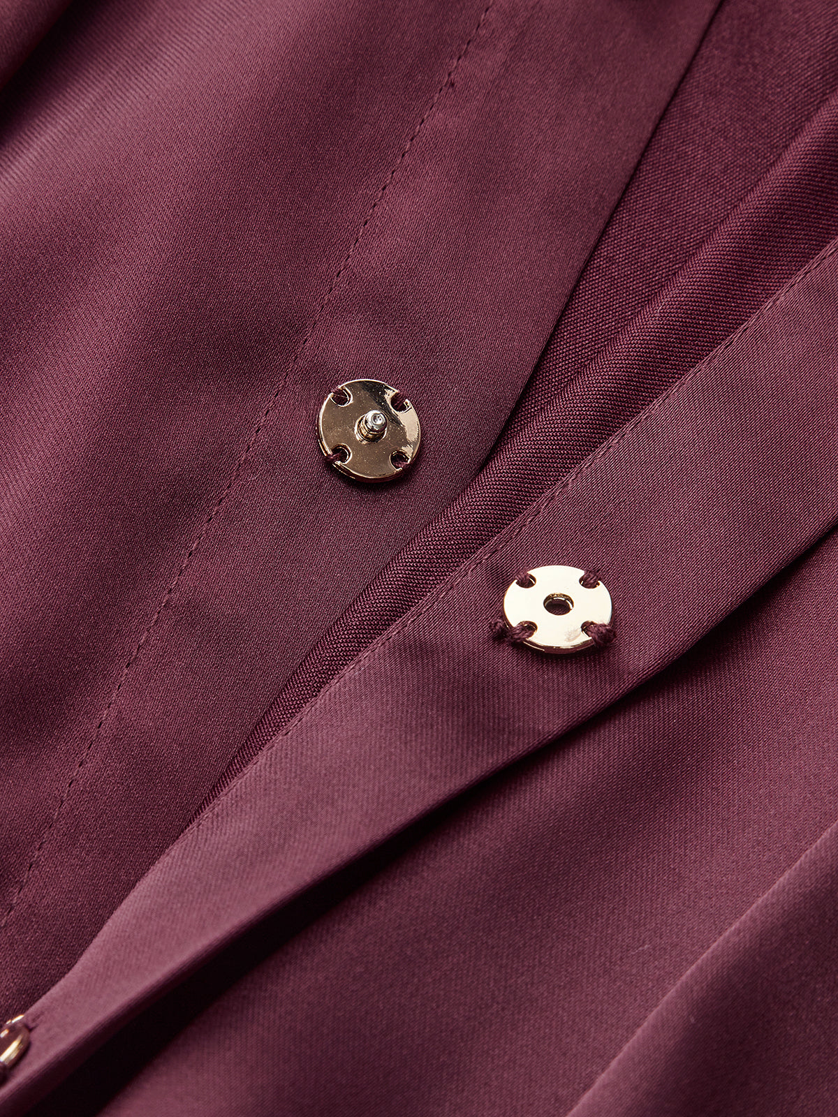 Collared Draped Satin Long Sleeve Bodysuit-Chicvia