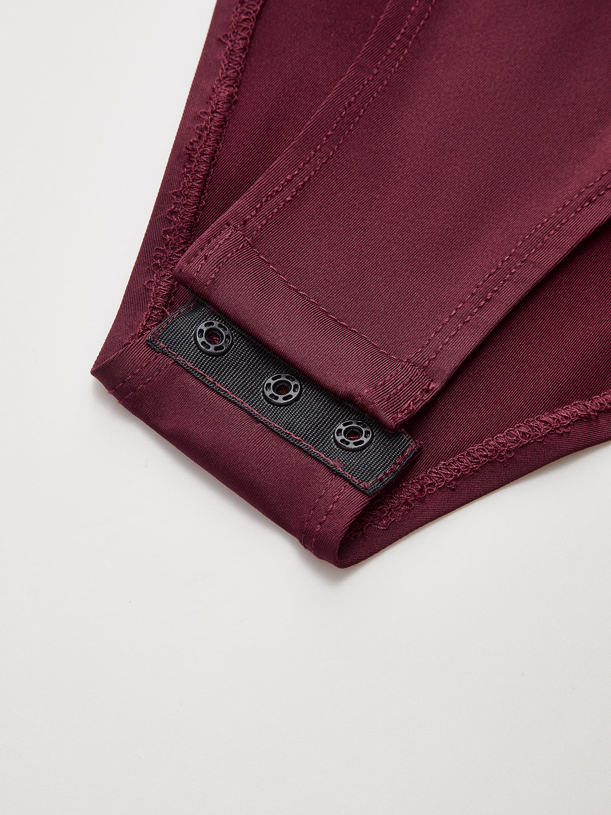 Collared Draped Satin Long Sleeve Bodysuit-Chicvia