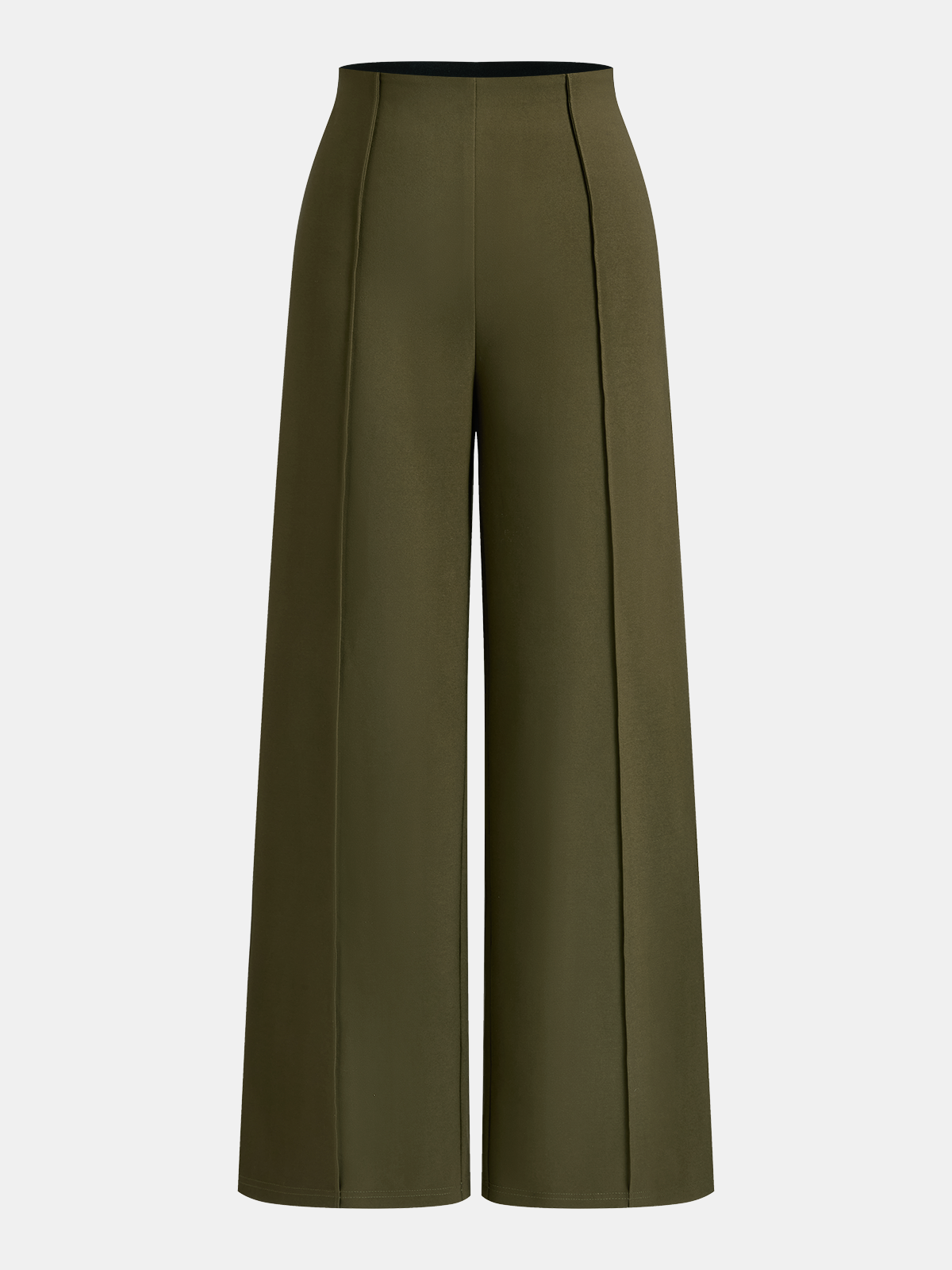 High-Waist Wide-Leg Pants-Chicvia