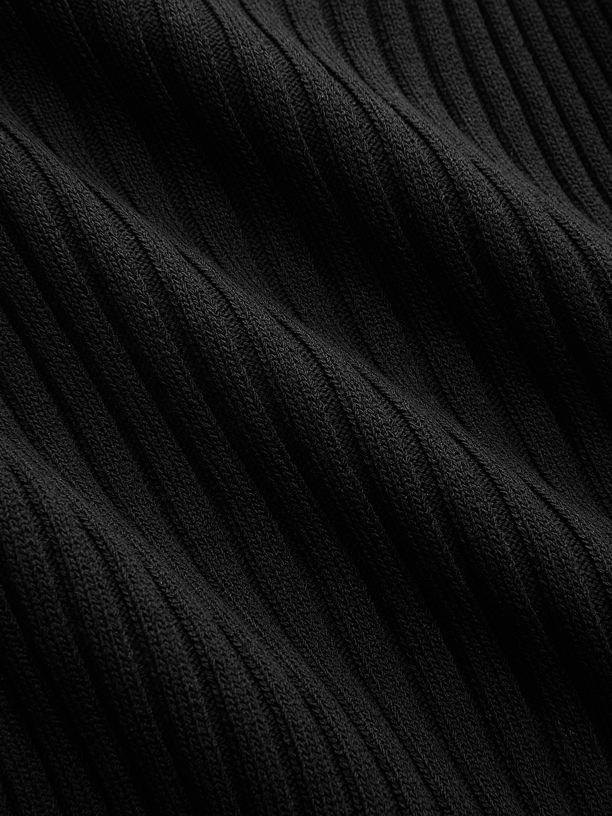 Crocheted Contrast Trim Ribbed Knit Tank Top-Chicvia