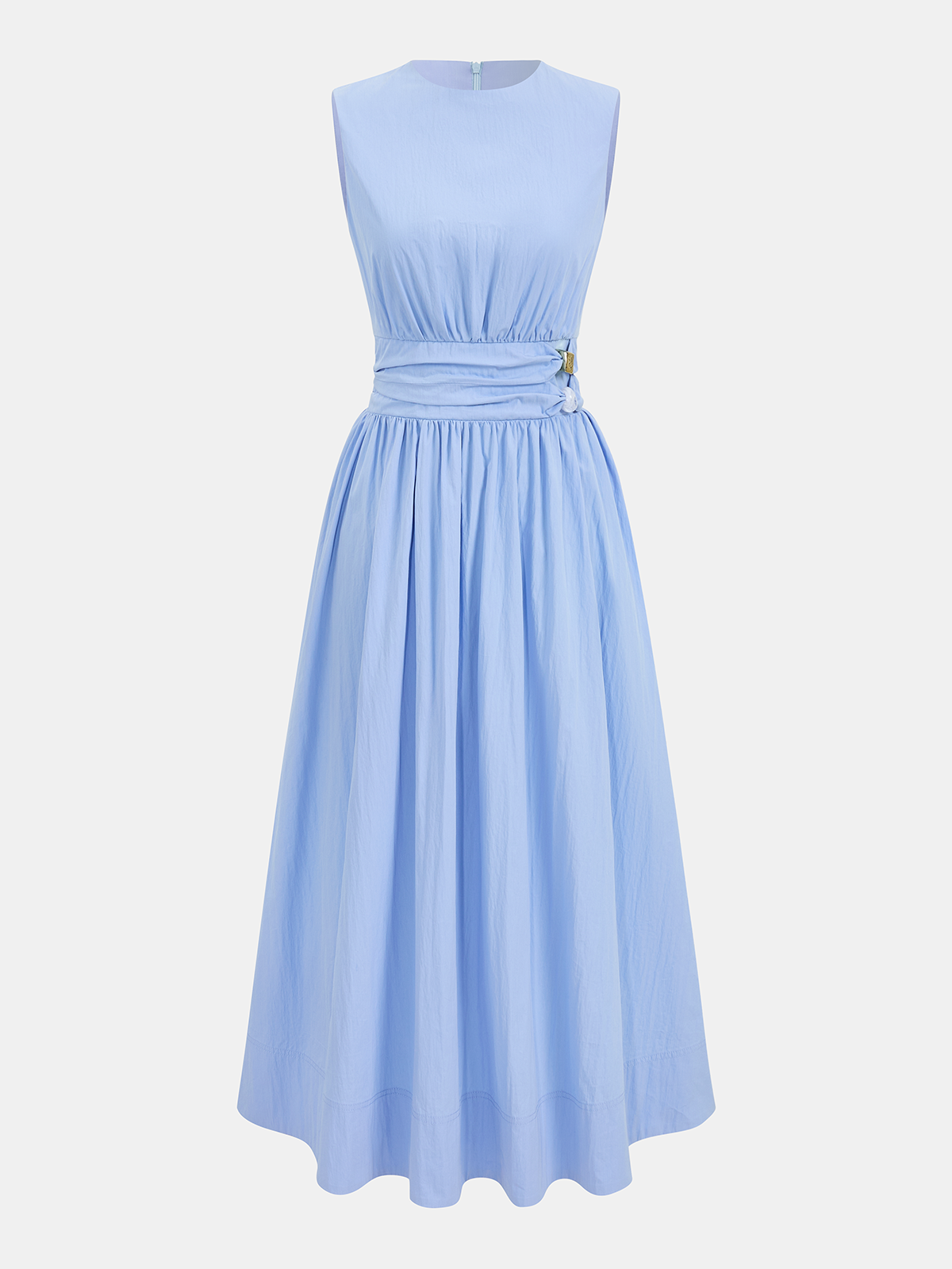 Decorative Detail Sleeveless Maxi Dress-Chicvia